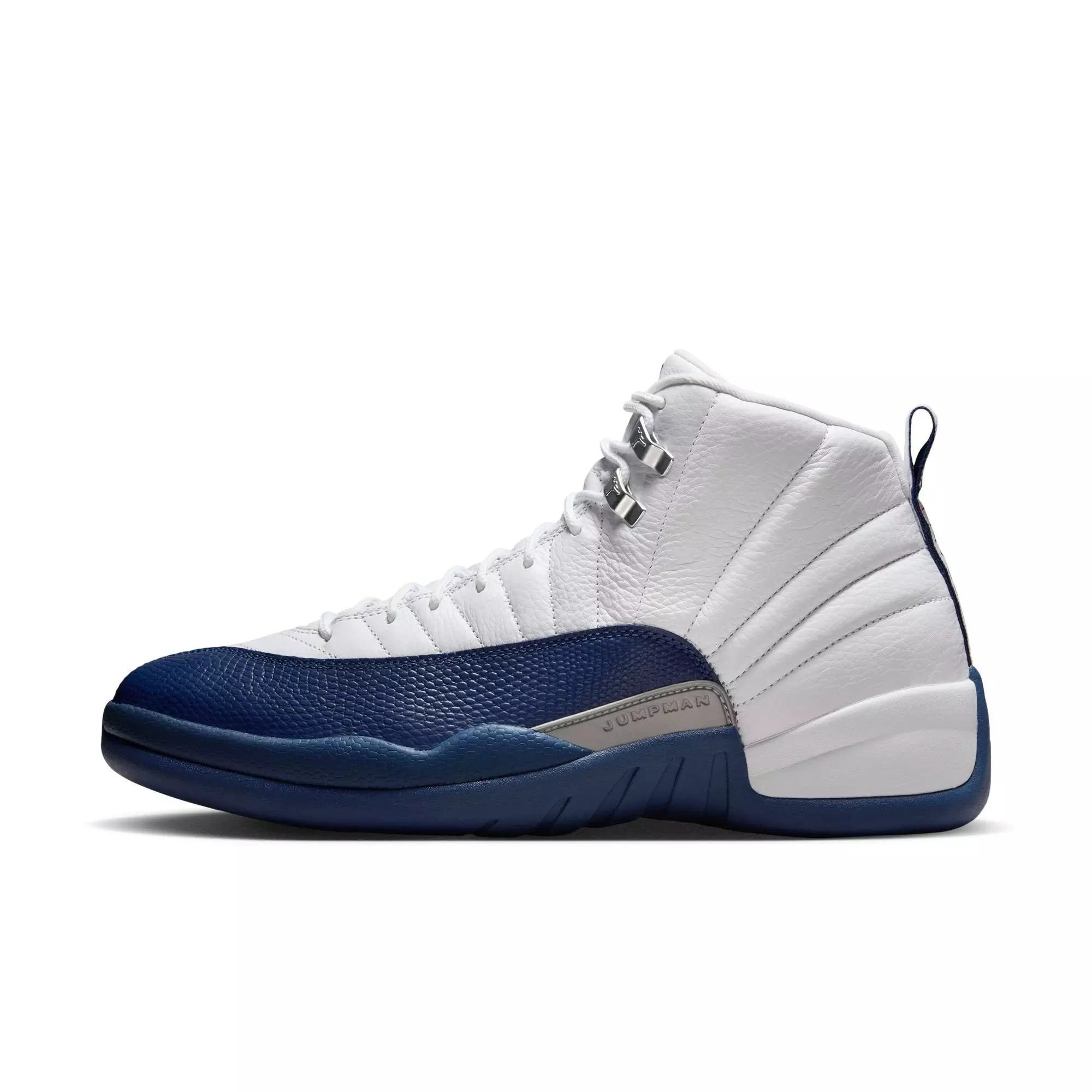 Jordan 12 Retro “French Blue and White” Men's Shoe - WHITE/FRENCH BLUE/METALLIC SILVER