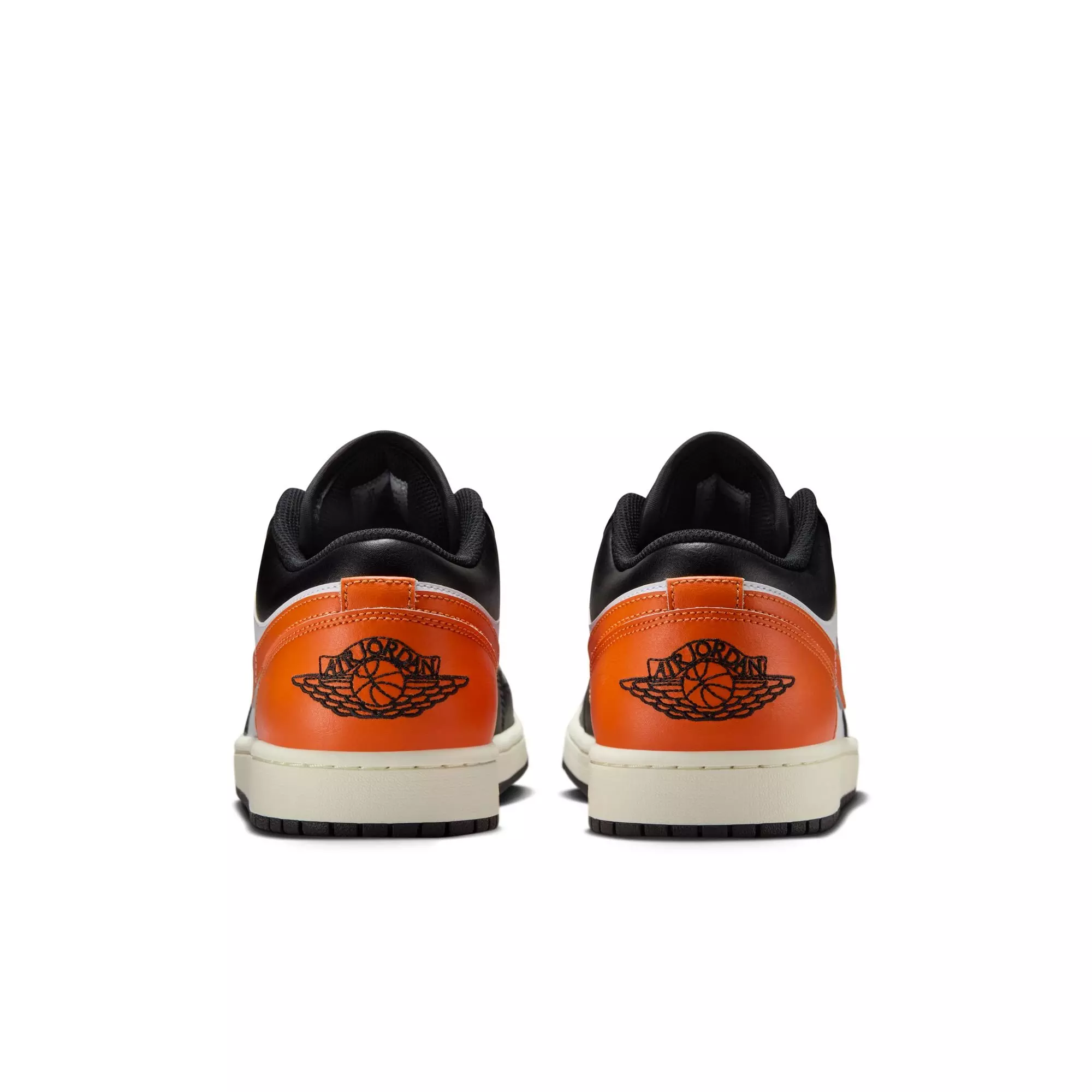 Jordan 1 Low "Black/Starfish/White/Sail" Men's Shoe - BLACK/WHITE/ORANGE