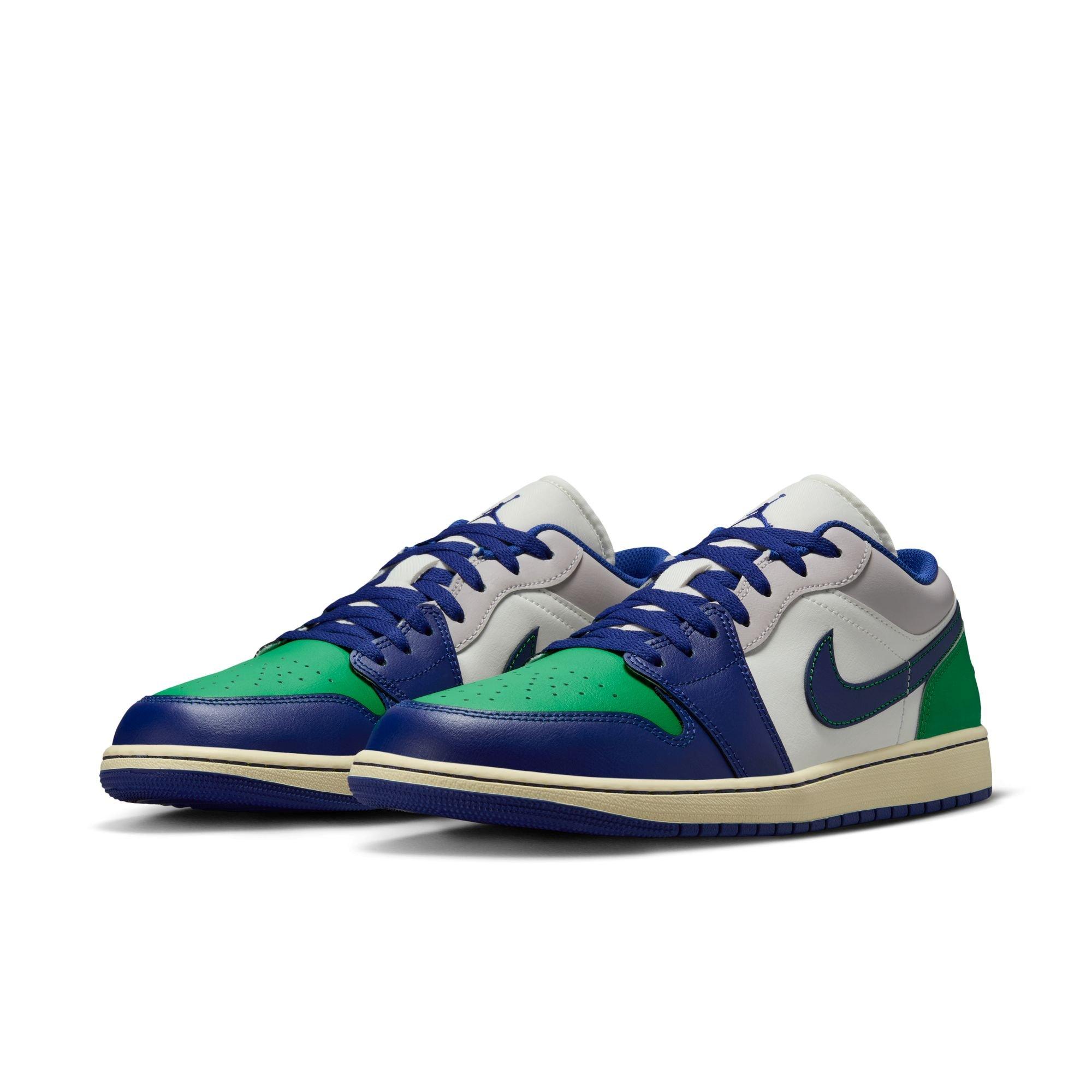 Jordan 1 Low "Sail/Deep Royal Blue/Stadium Green" Men's Shoe - ROYAL/GREEN Thumbnail View 5