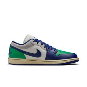 Jordan 1 Low "Sail/Deep Royal Blue/Stadium Green" Men's Shoe