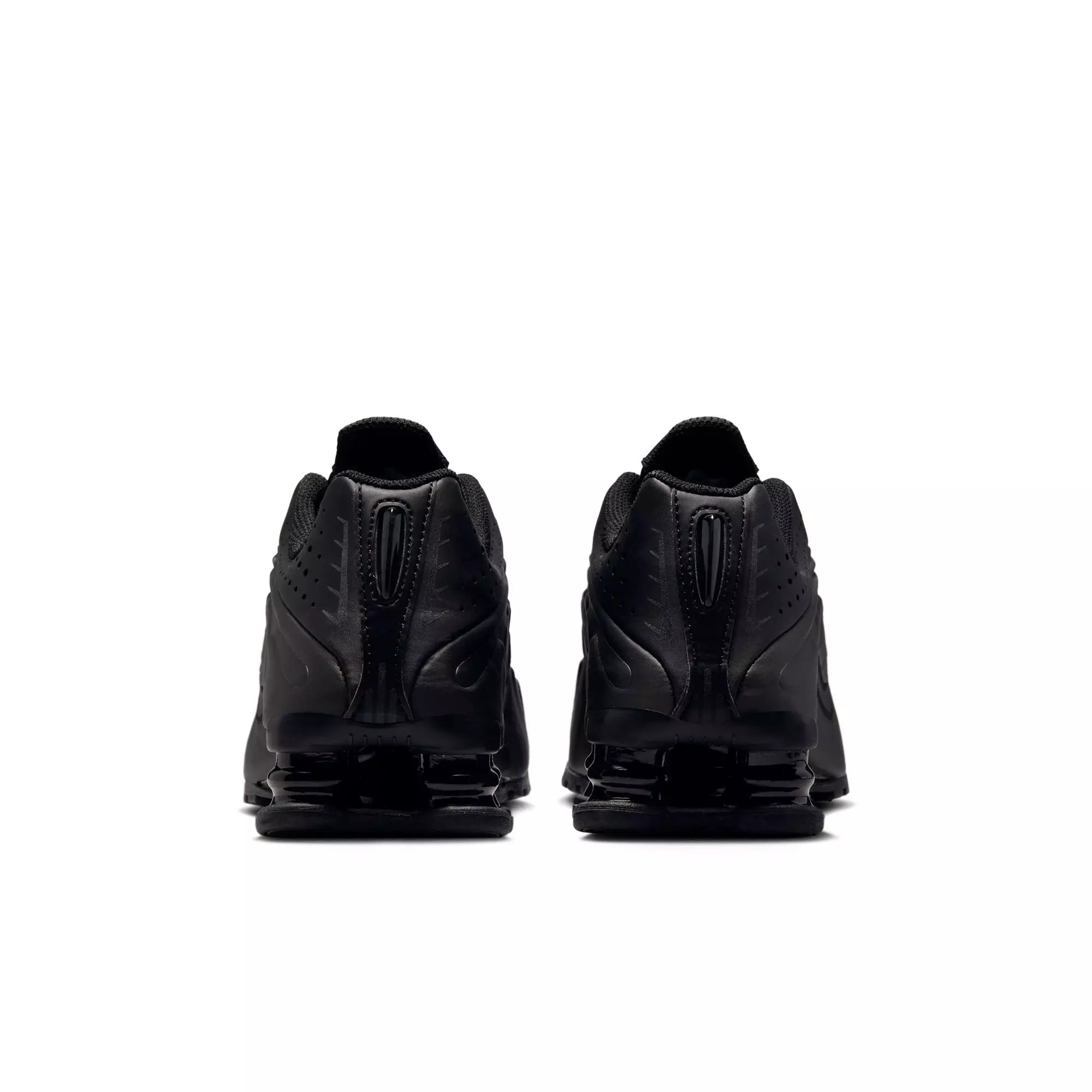 Nike Shox R4 "Black/Bright Crimson" Grade School Boys' Shoe - BLACK