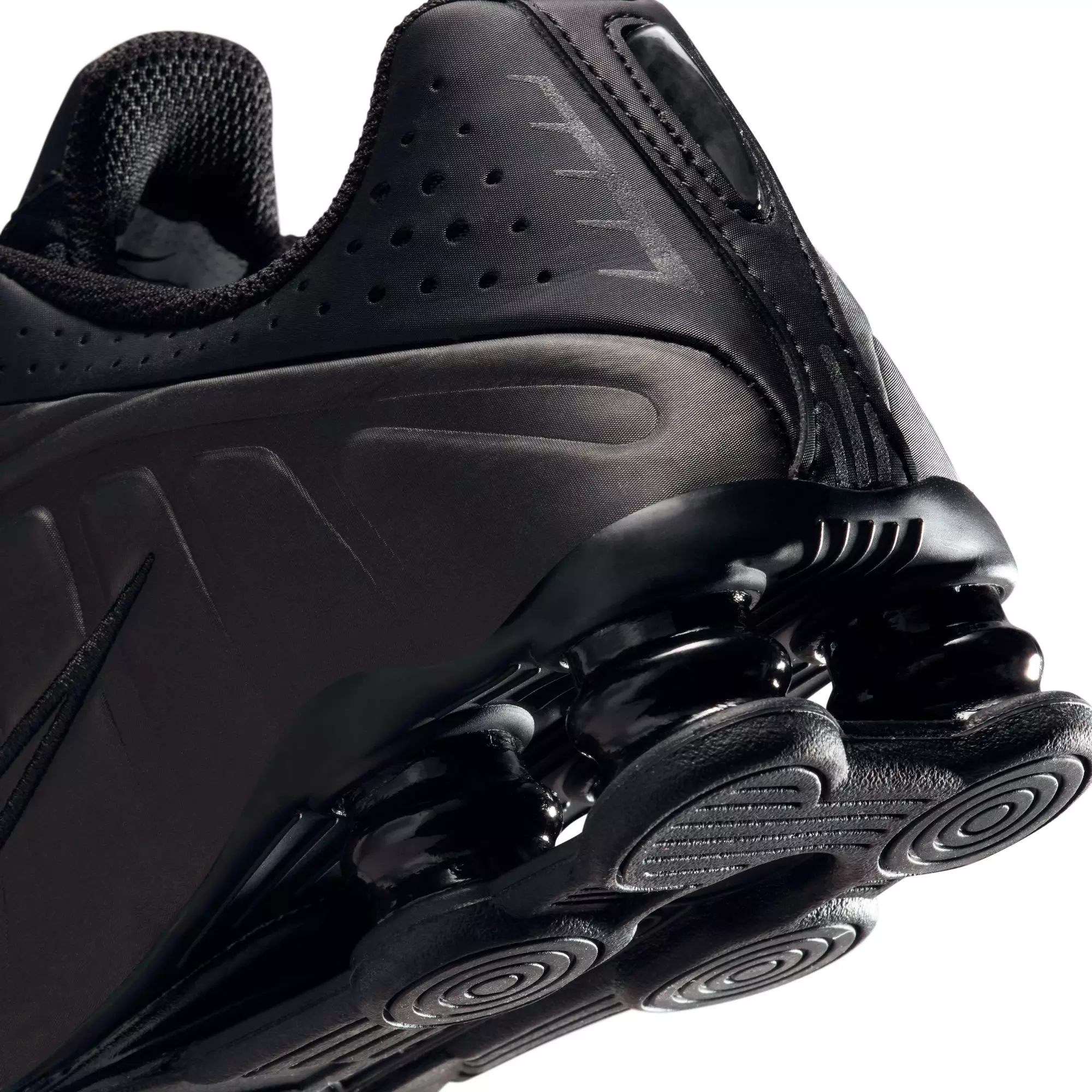 Nike Shox R4 "Black/Bright Crimson" Grade School Boys' Shoe - BLACK