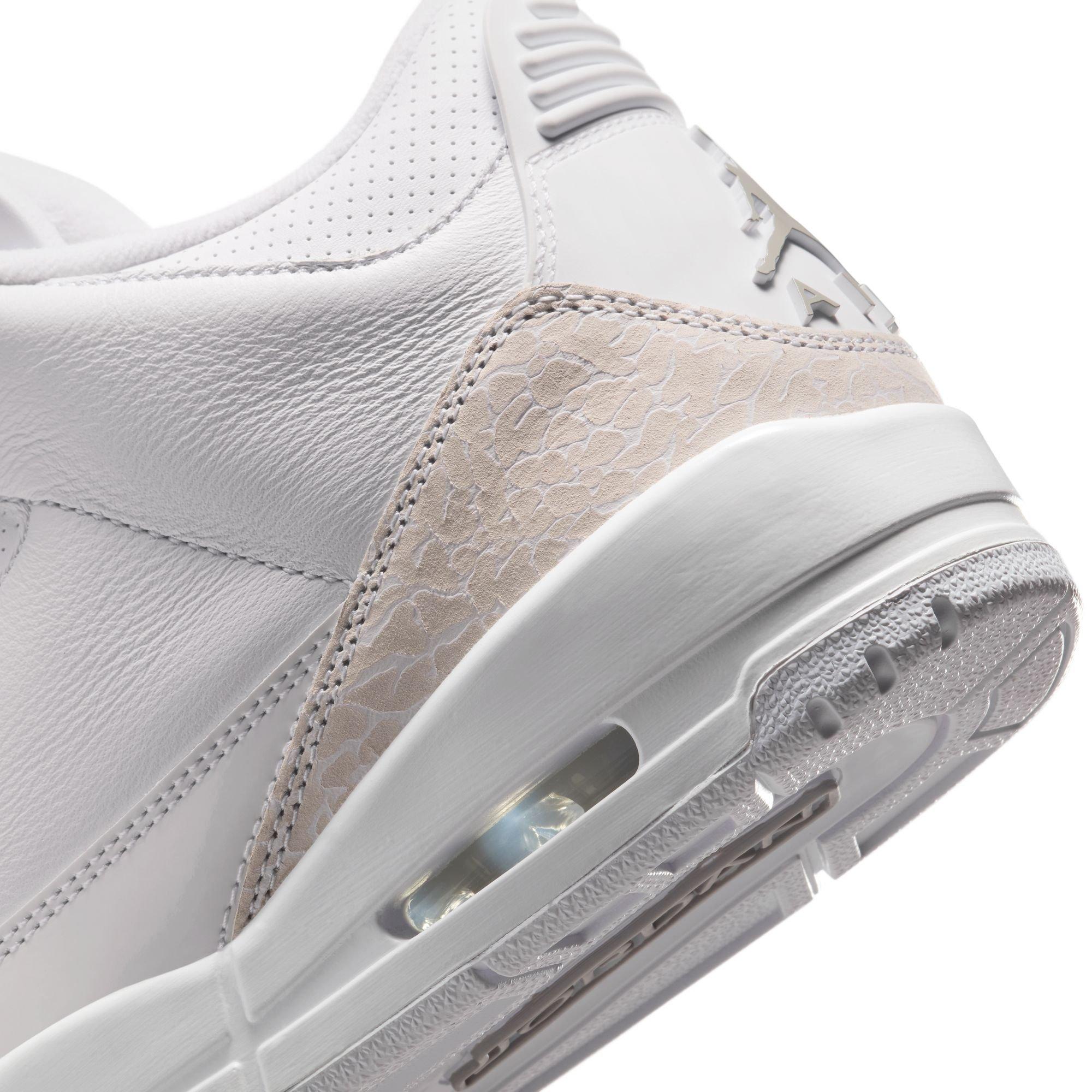 Jordan 3 Retro &ldquo;Pure Money&rdquo; Men's Shoe - WHITE/METALLIC SILVER Thumbnail View 5