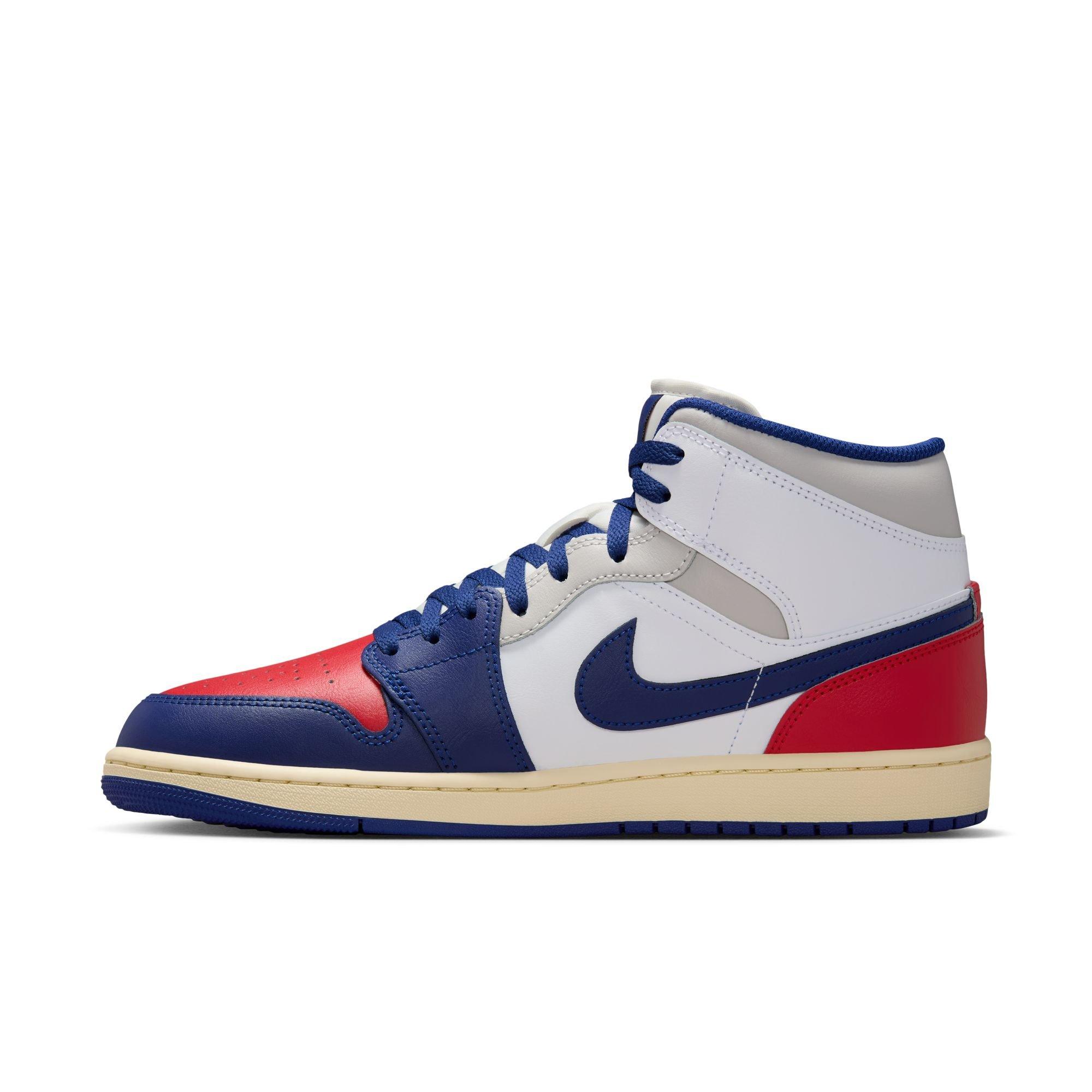Mid-Top Shoes White/Deep Royal Blue/University Red Hibbett
