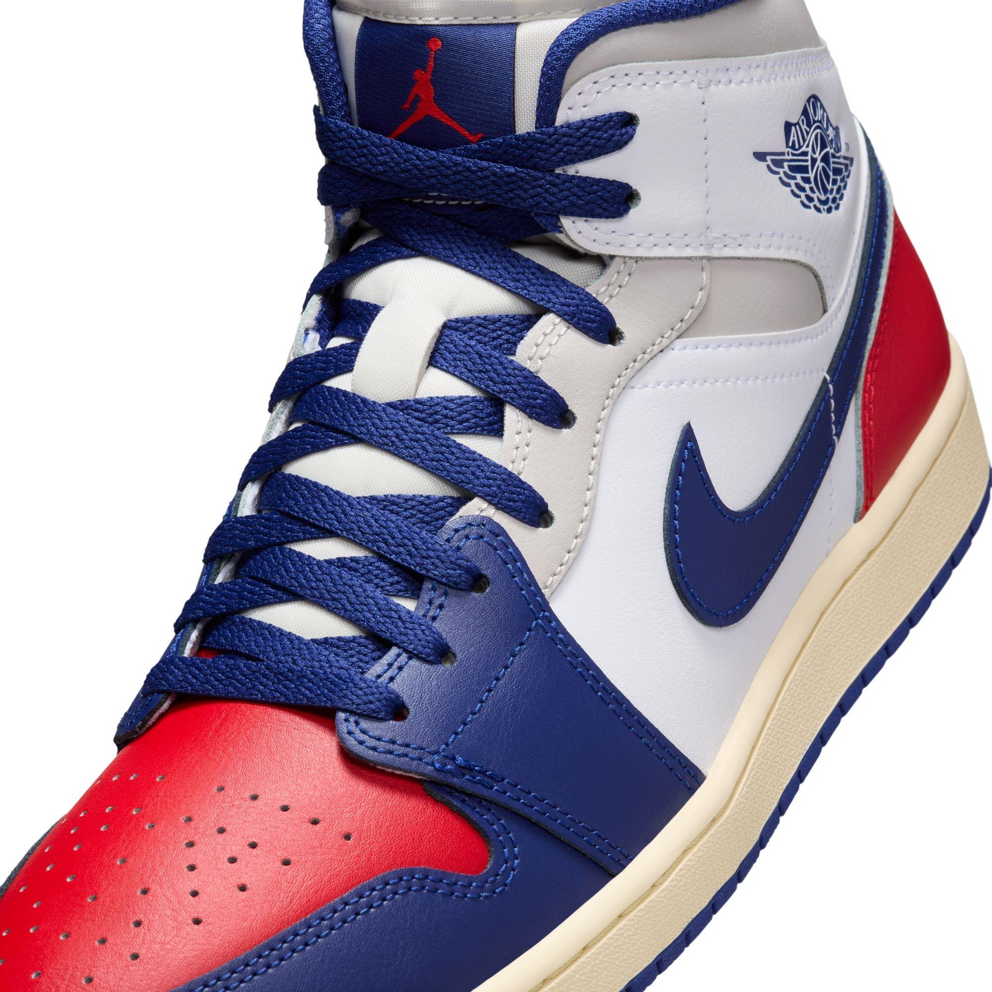 Mid-Top Shoes White/Deep Royal Blue/University Red Hibbett