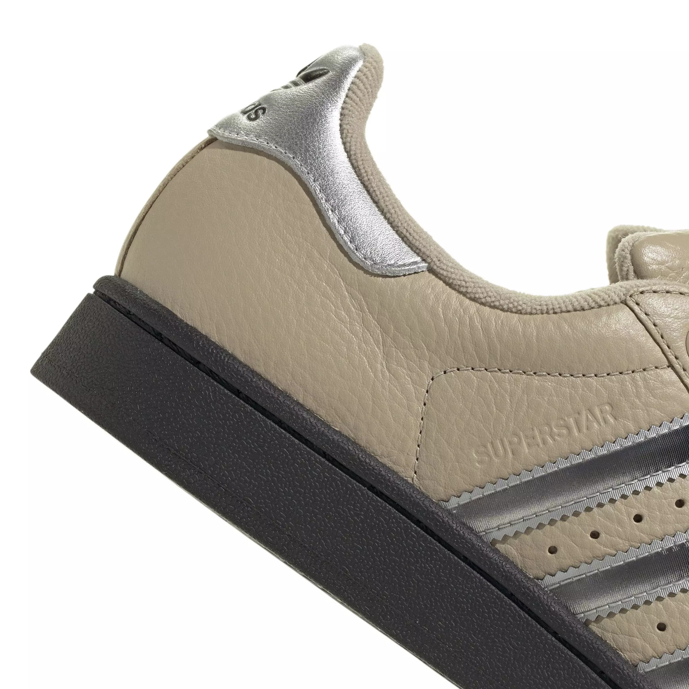 adidas Originals Superstar II "Beige/Silver Metallic/Core Black" Women's Shoe - TAN