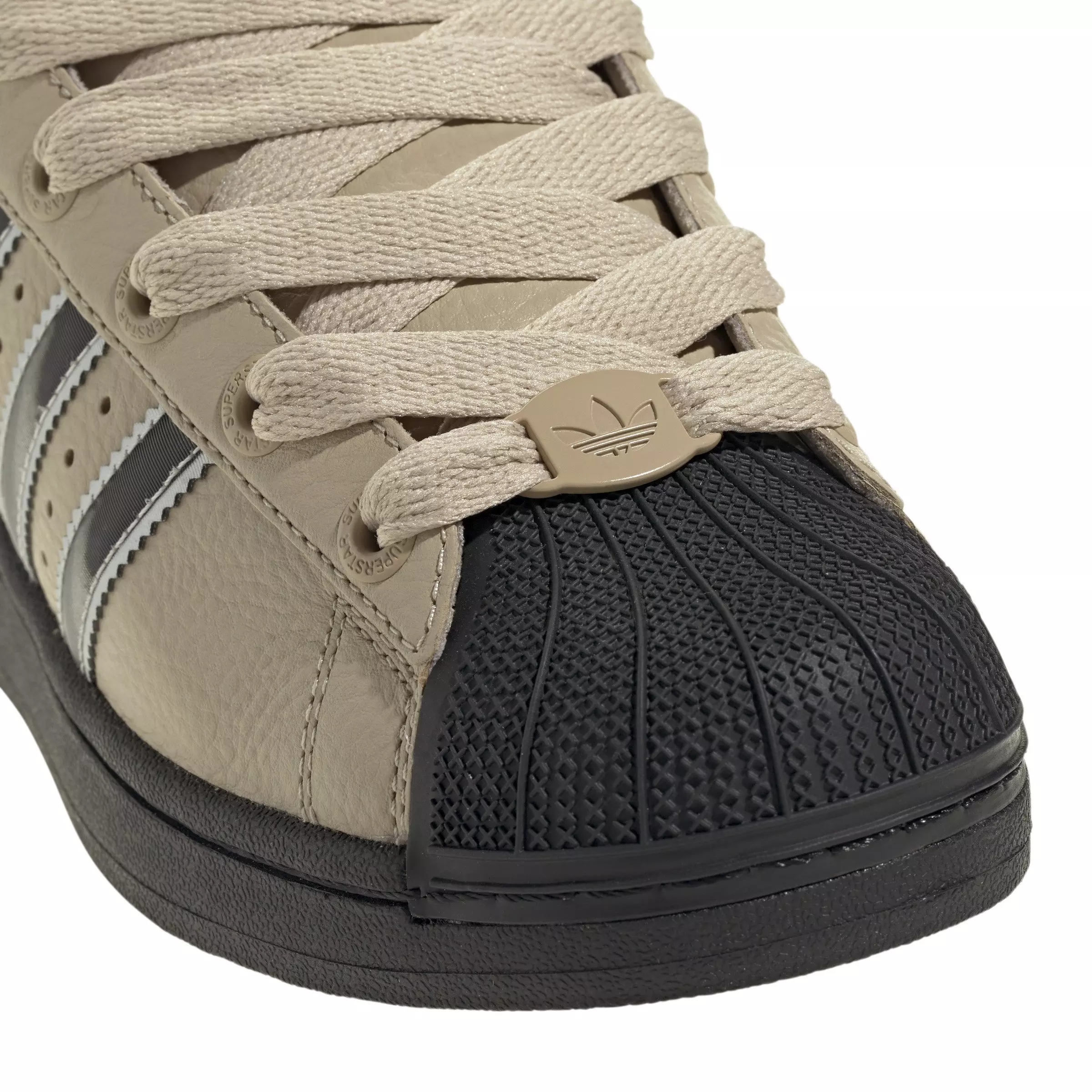 adidas Originals Superstar II "Beige/Silver Metallic/Core Black" Women's Shoe - TAN