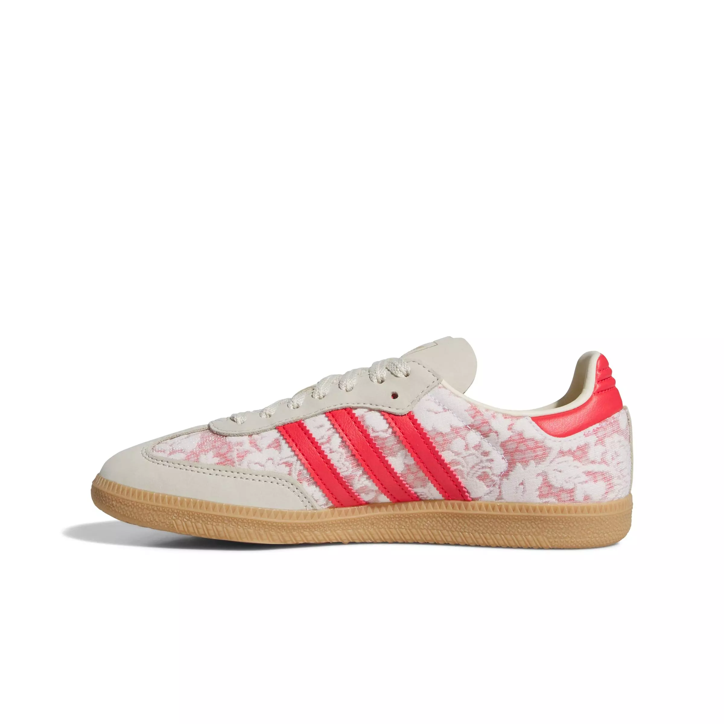adidas Originals Samba OG "White/Cream White/Better Scarlet" Women's Shoe - WHITE/RED