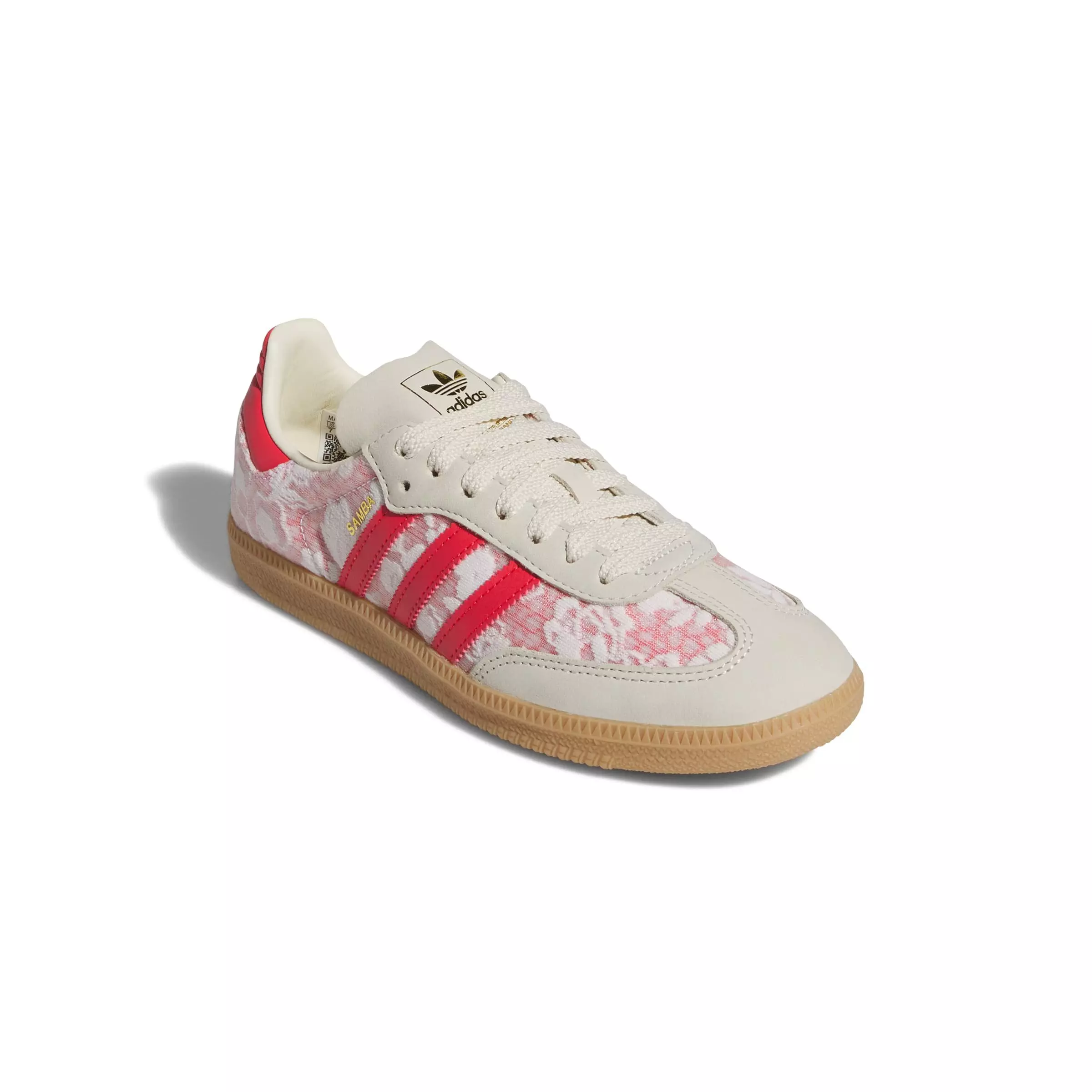 adidas Originals Samba OG "White/Cream White/Better Scarlet" Women's Shoe - WHITE/RED