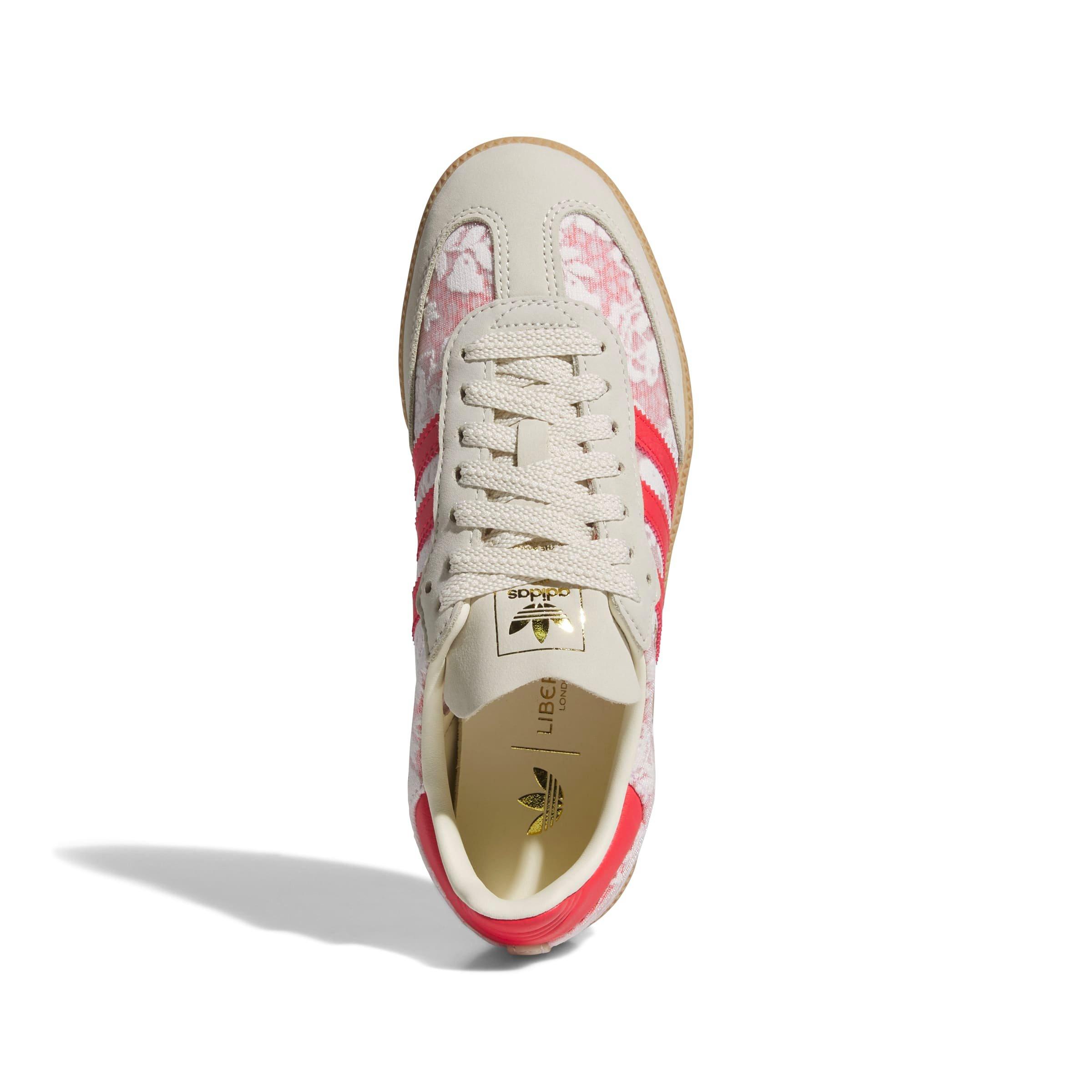 adidas Originals Samba OG "White/Cream White/Better Scarlet" Women's Shoe - WHITE/RED Thumbnail View 6