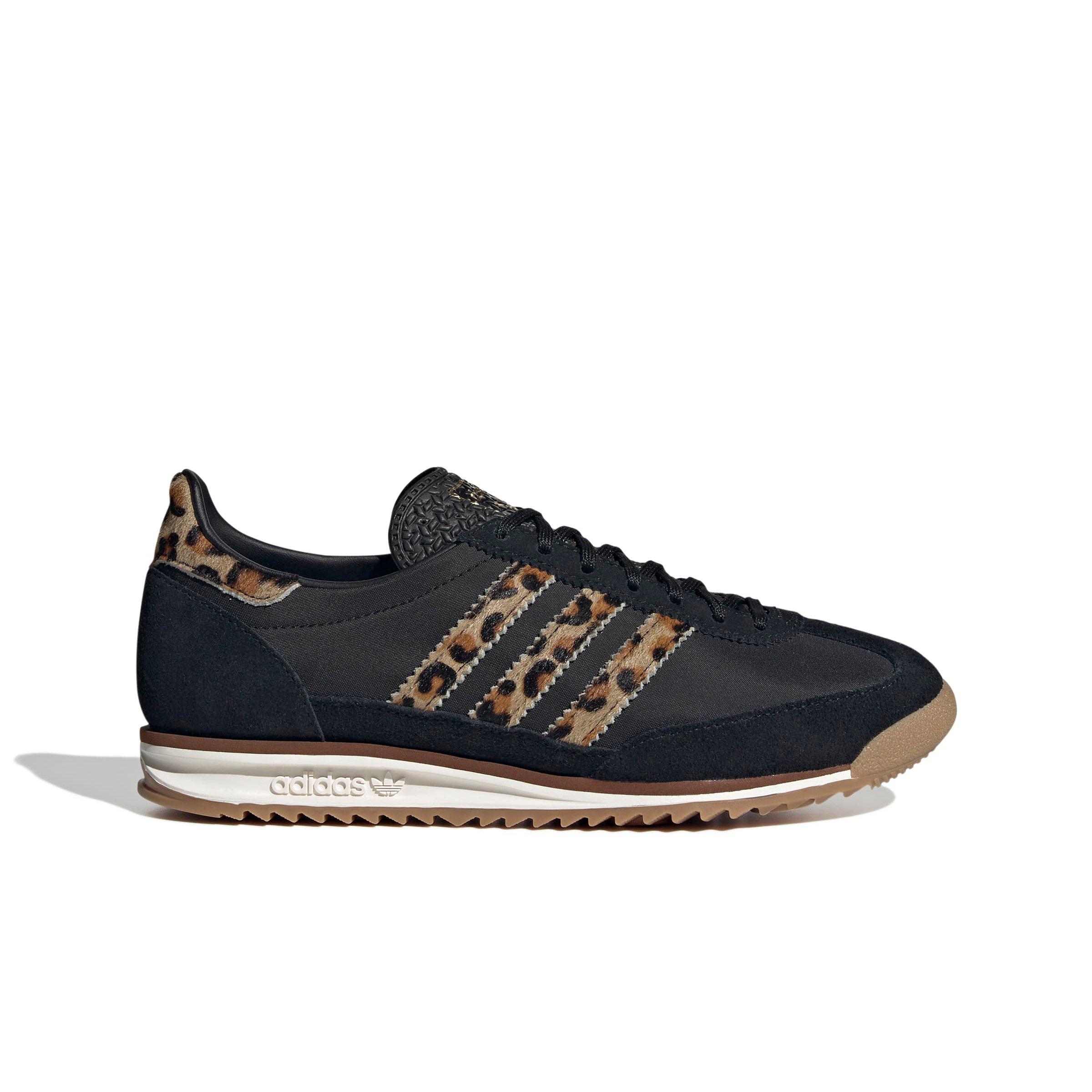 adidas Originals SL 72 OG Leopard Print "Preloved Brown/Core Black/Gum" Women's Shoe - BLACK/BROWN Thumbnail View 1