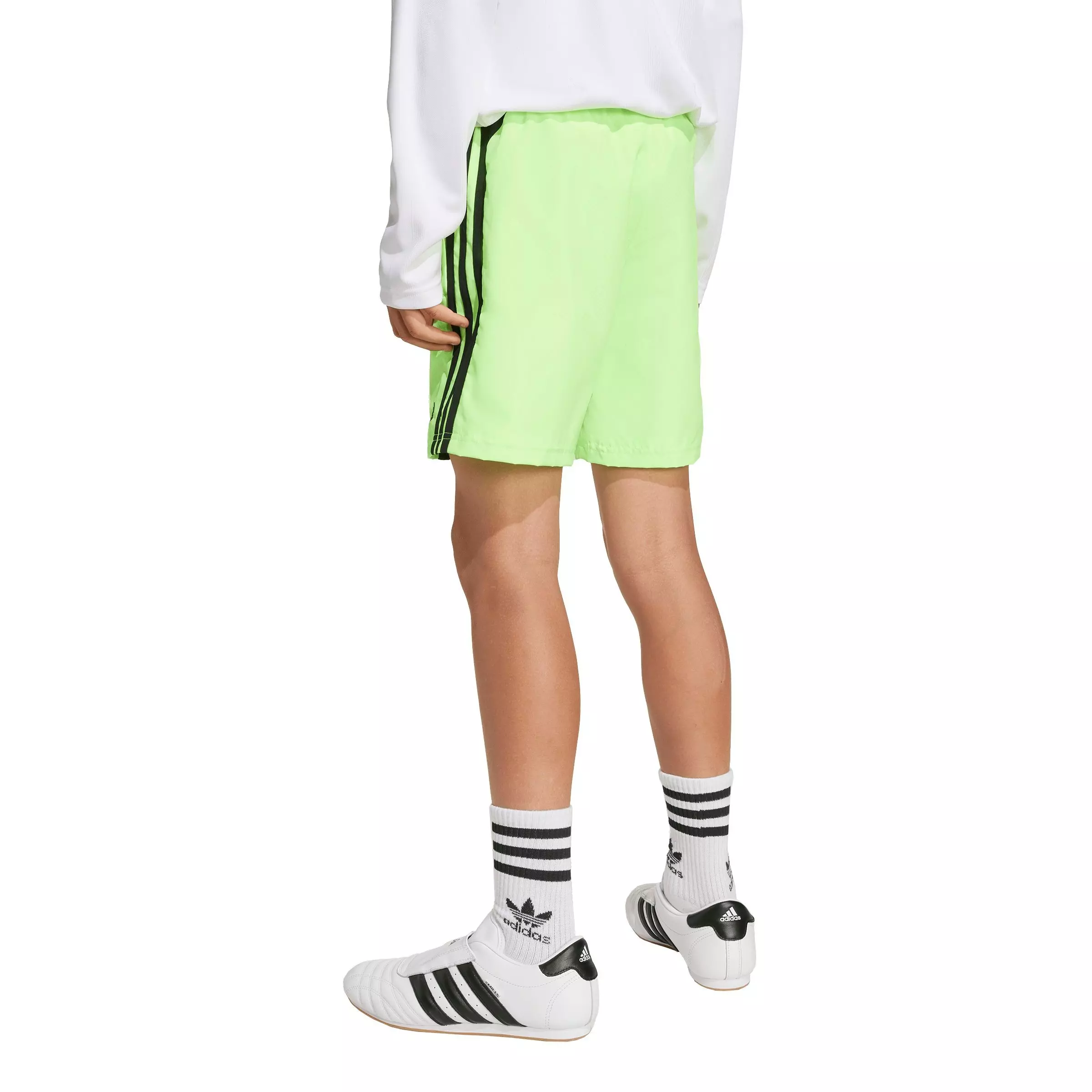 adidas Big Boys' Teamgeist Shorts - BLACK/GREEN