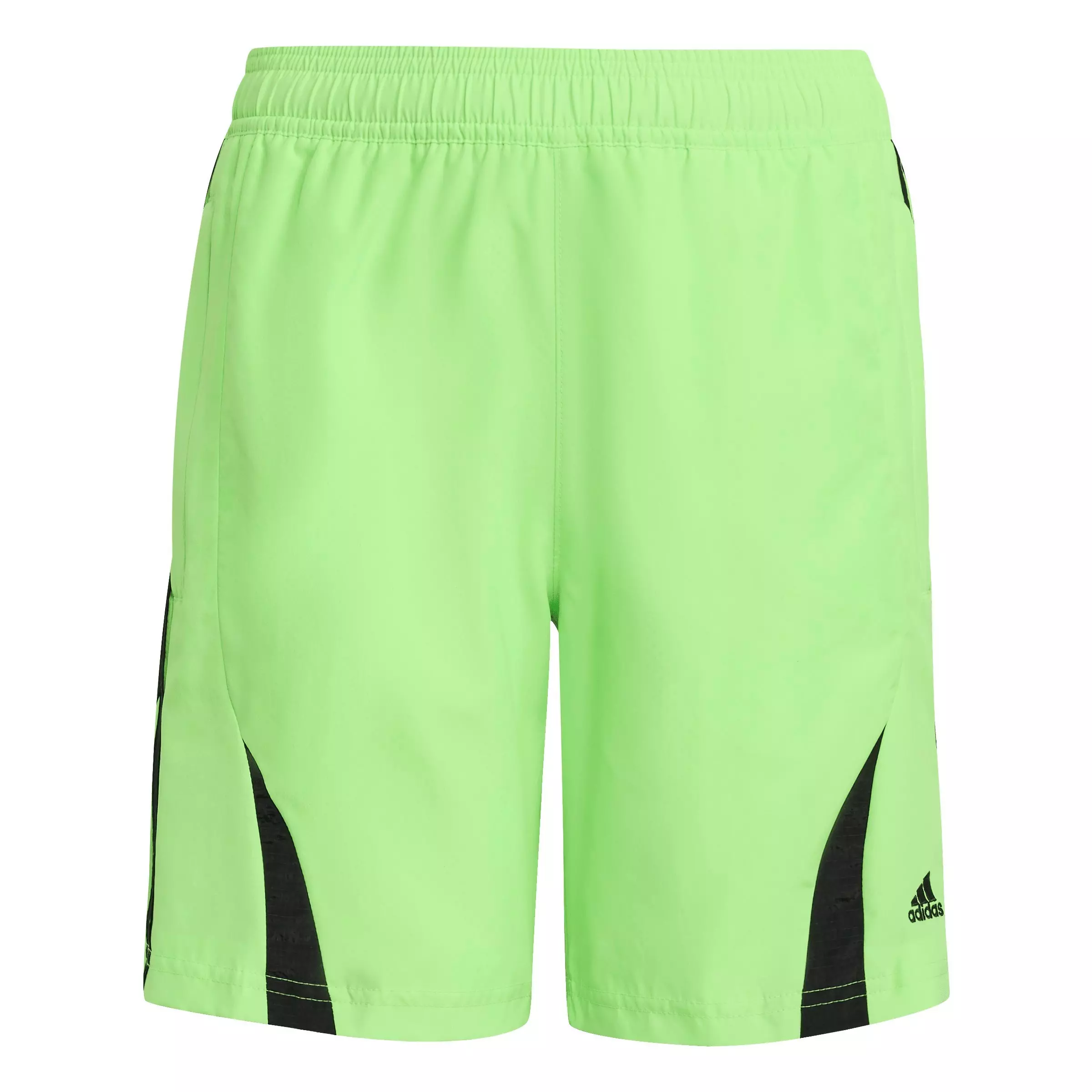 adidas Big Boys' Teamgeist Shorts - BLACK/GREEN