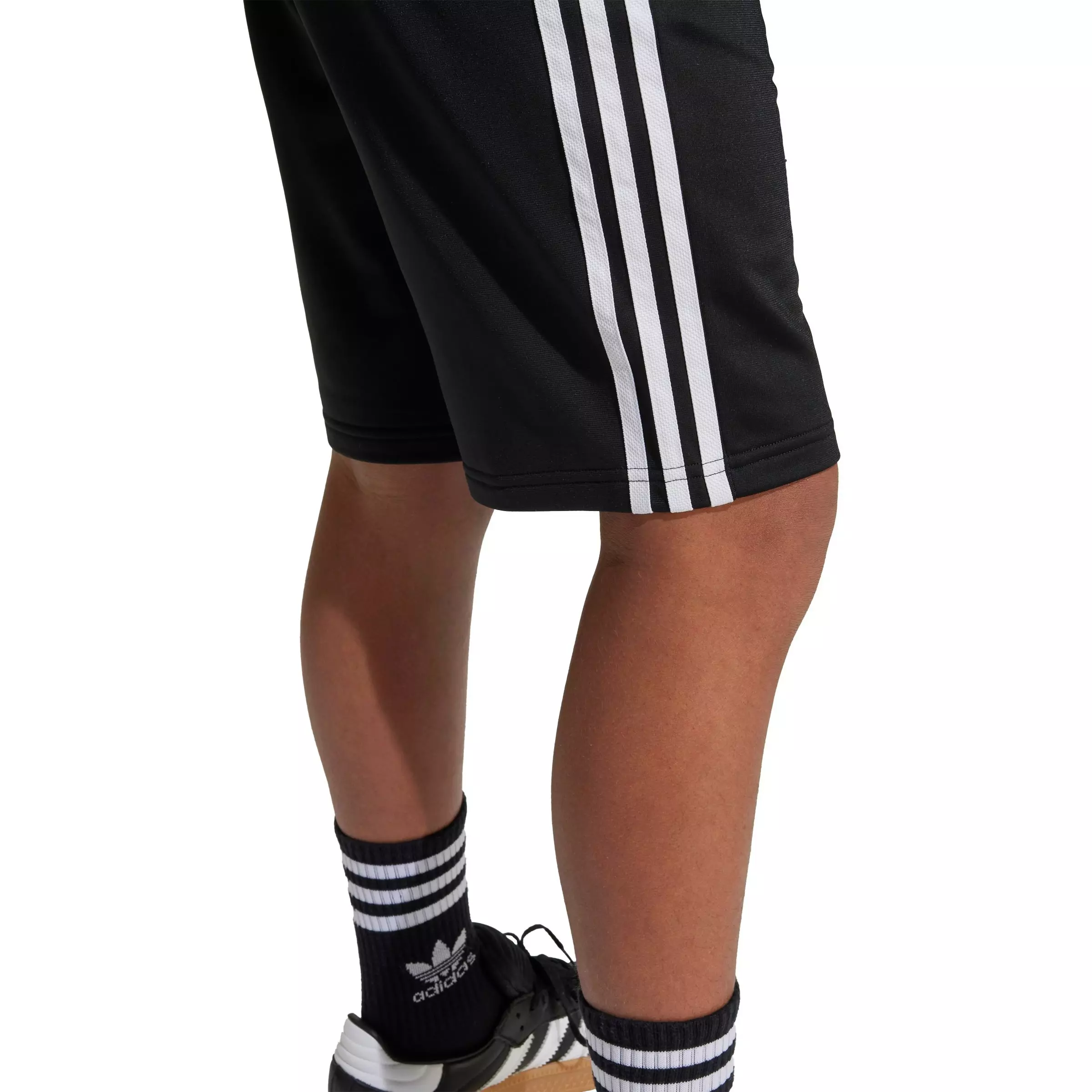 adidas Originals Big Boys' Tricot Shorts - BLACK/WHITE