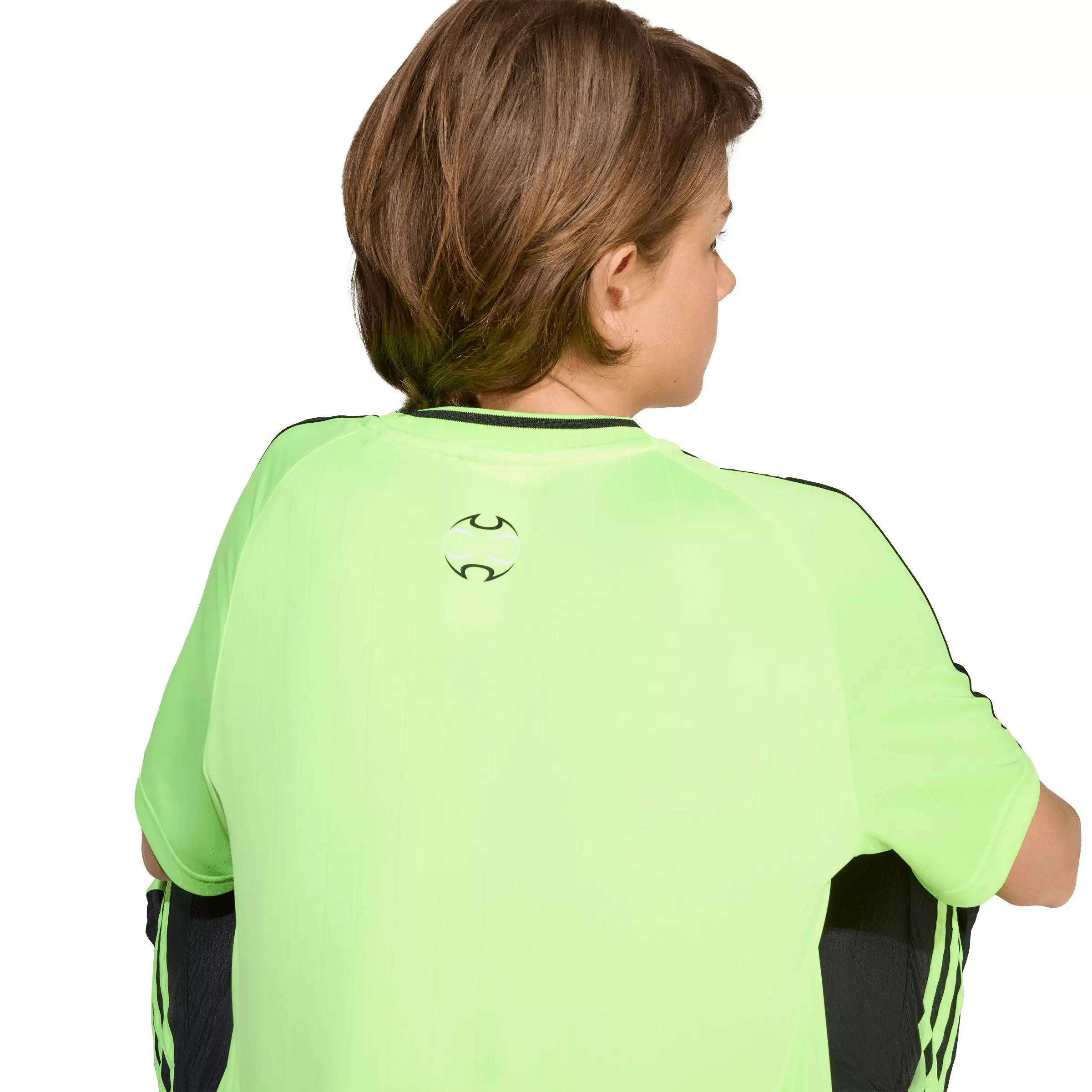 adidas Big Boys' Teamgeist Tee - GREEN/BLACK