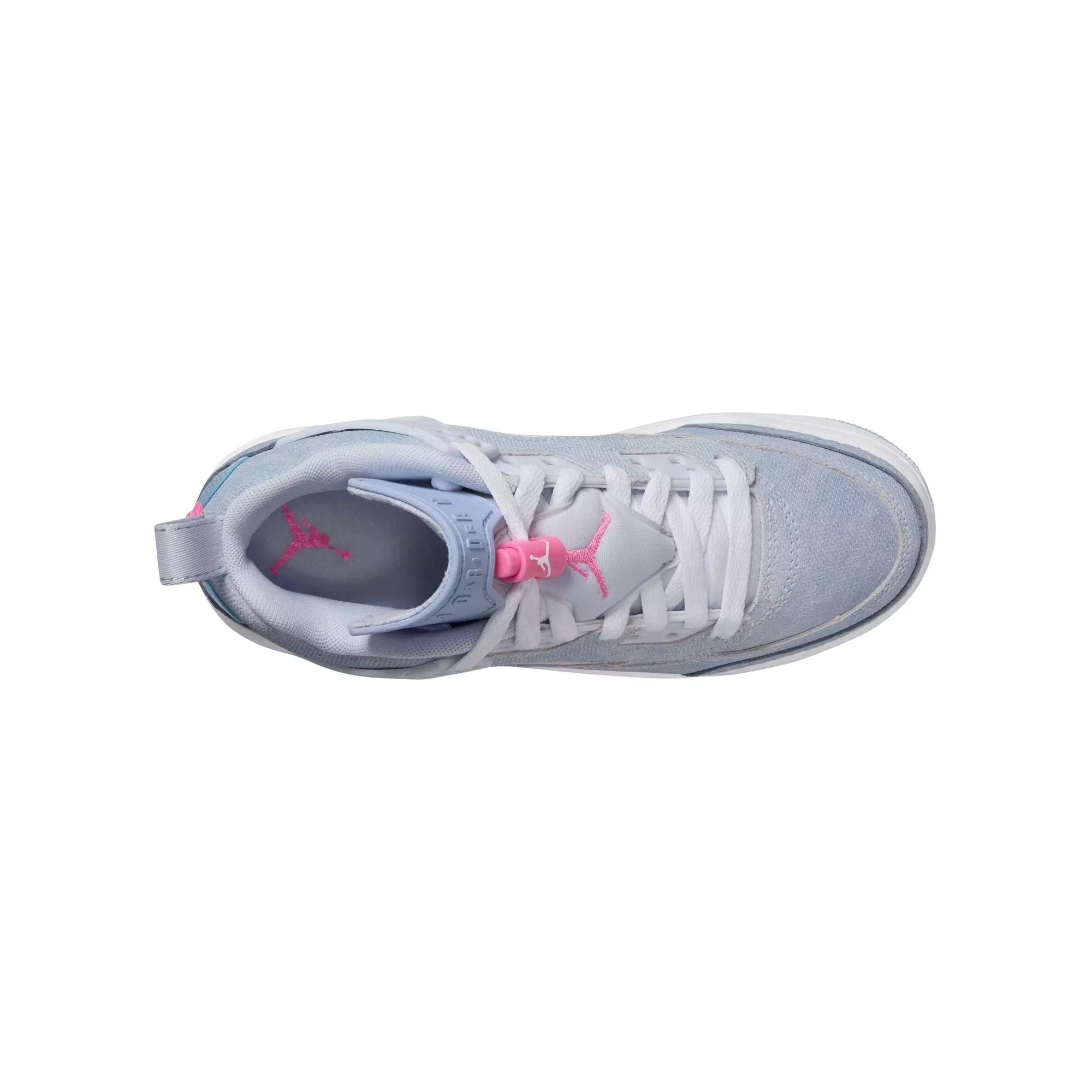 Jordan Spizike Low "Cobalt Bliss/Pink Glow" Grade School Girls' Shoe - BLUE/PINK