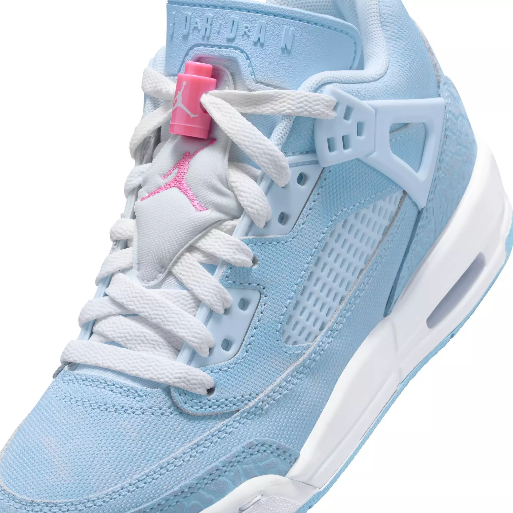Jordan Spizike Low "Cobalt Bliss/Pink Glow" Grade School Girls' Shoe - BLUE/PINK