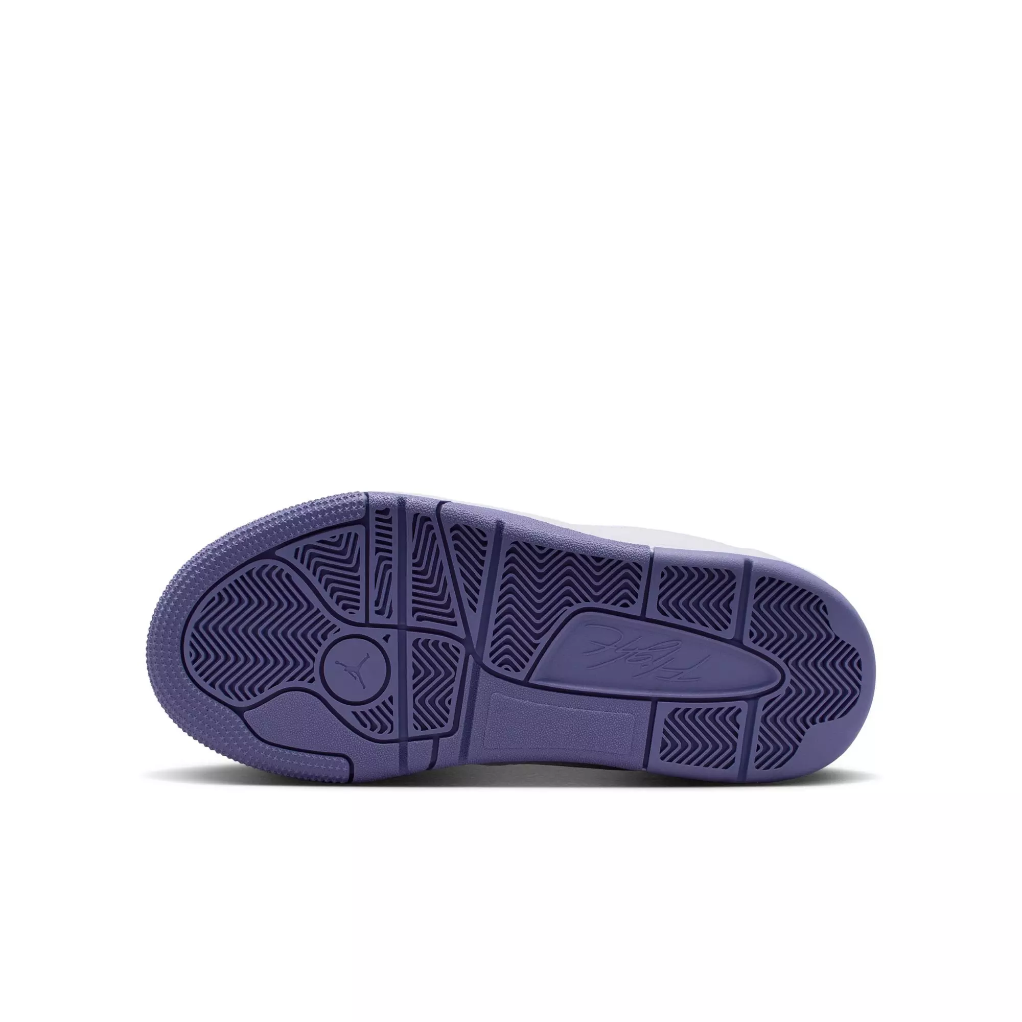 Jordan Flight Court "White/Dusty Amethyst" Grade School Girls' Shoe - PURPLE/WHITE