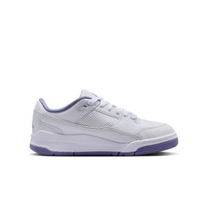 Jordan Flight Court "White/Dusty Amethyst" Grade School Girls' Shoe
