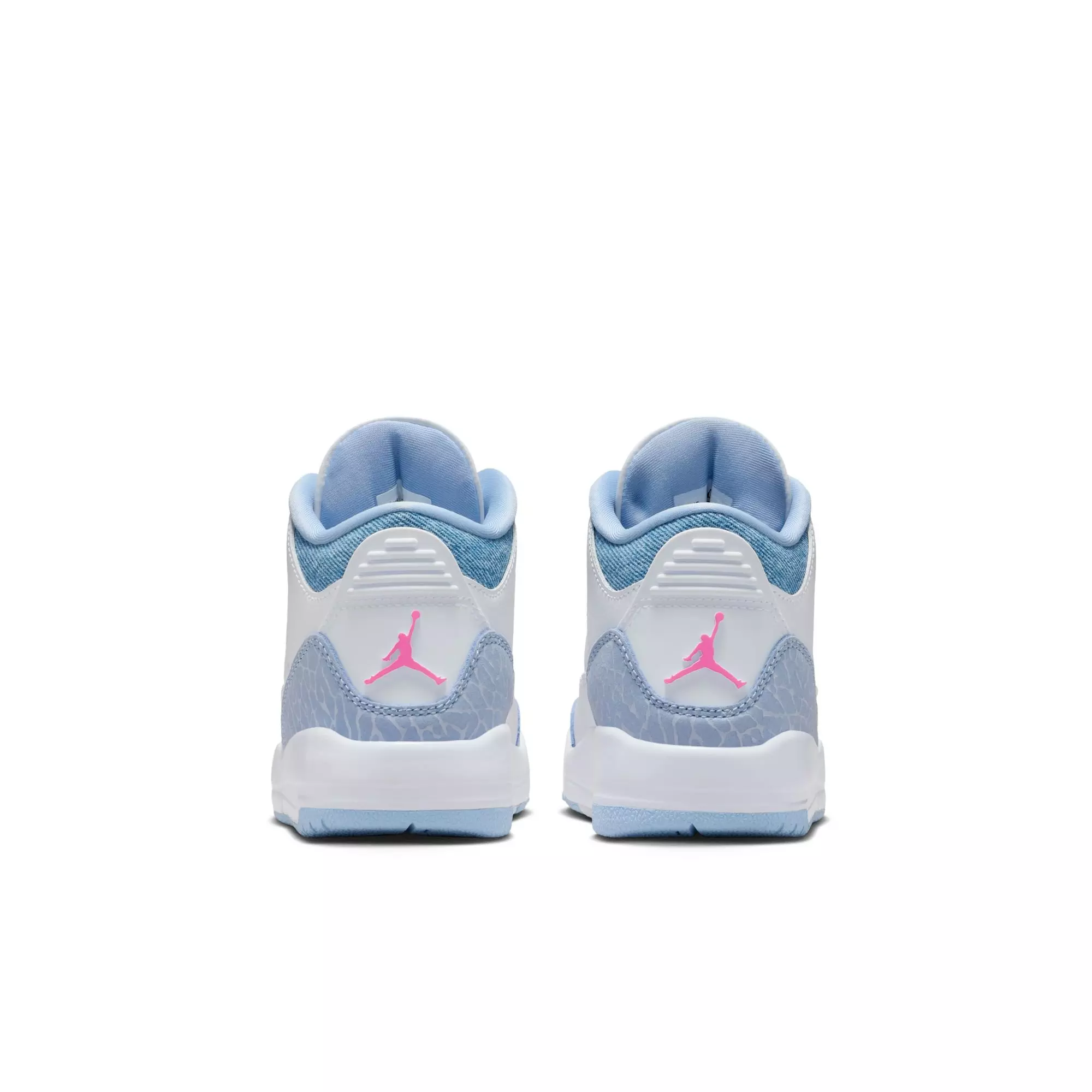 Jordan 3 Retro "Cobalt Bliss" Preschool Girls' Shoe - WHITE/PINK GLOW/COBALT BLISS