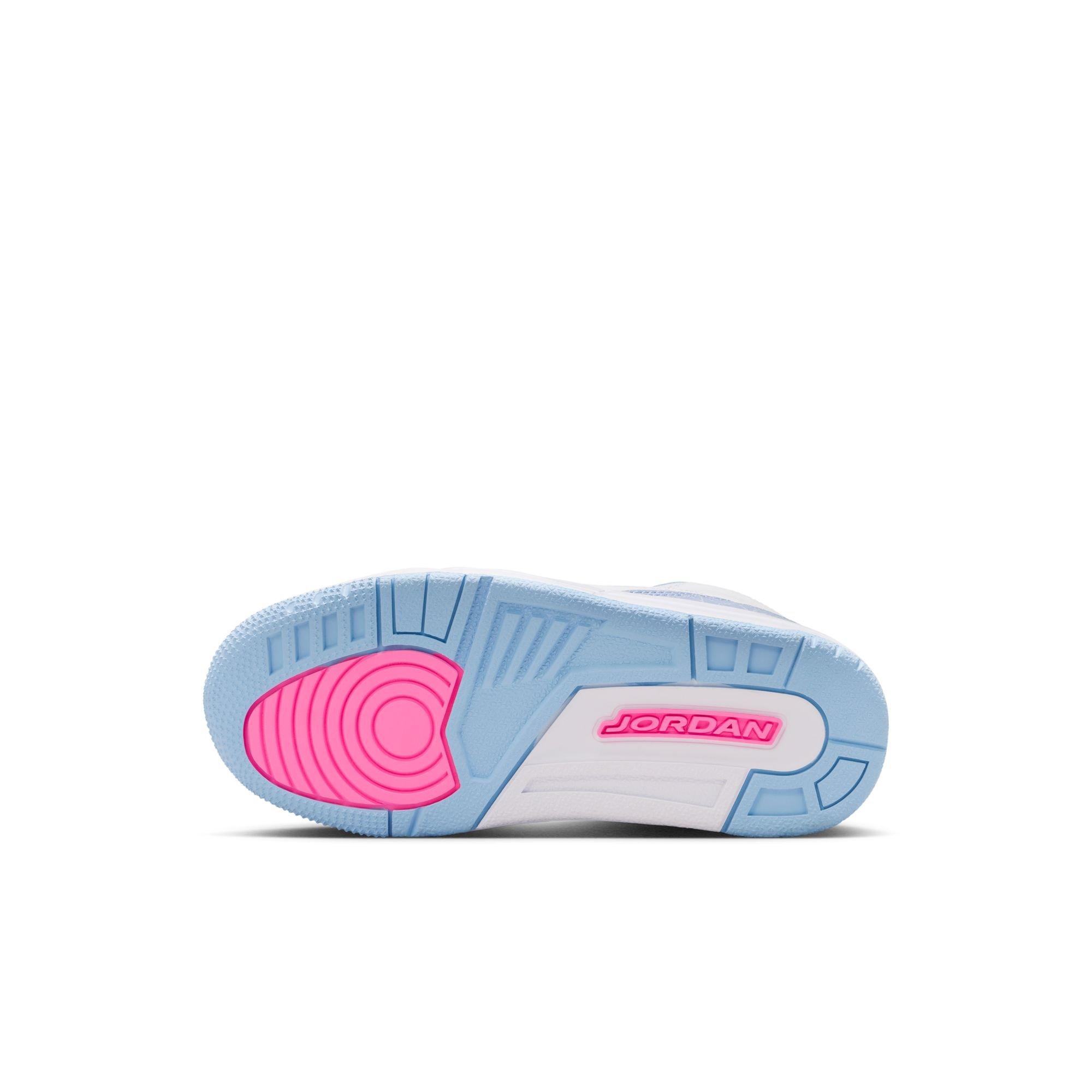 Jordan 3 Retro "Cobalt Bliss" Girls' Preschool Shoe