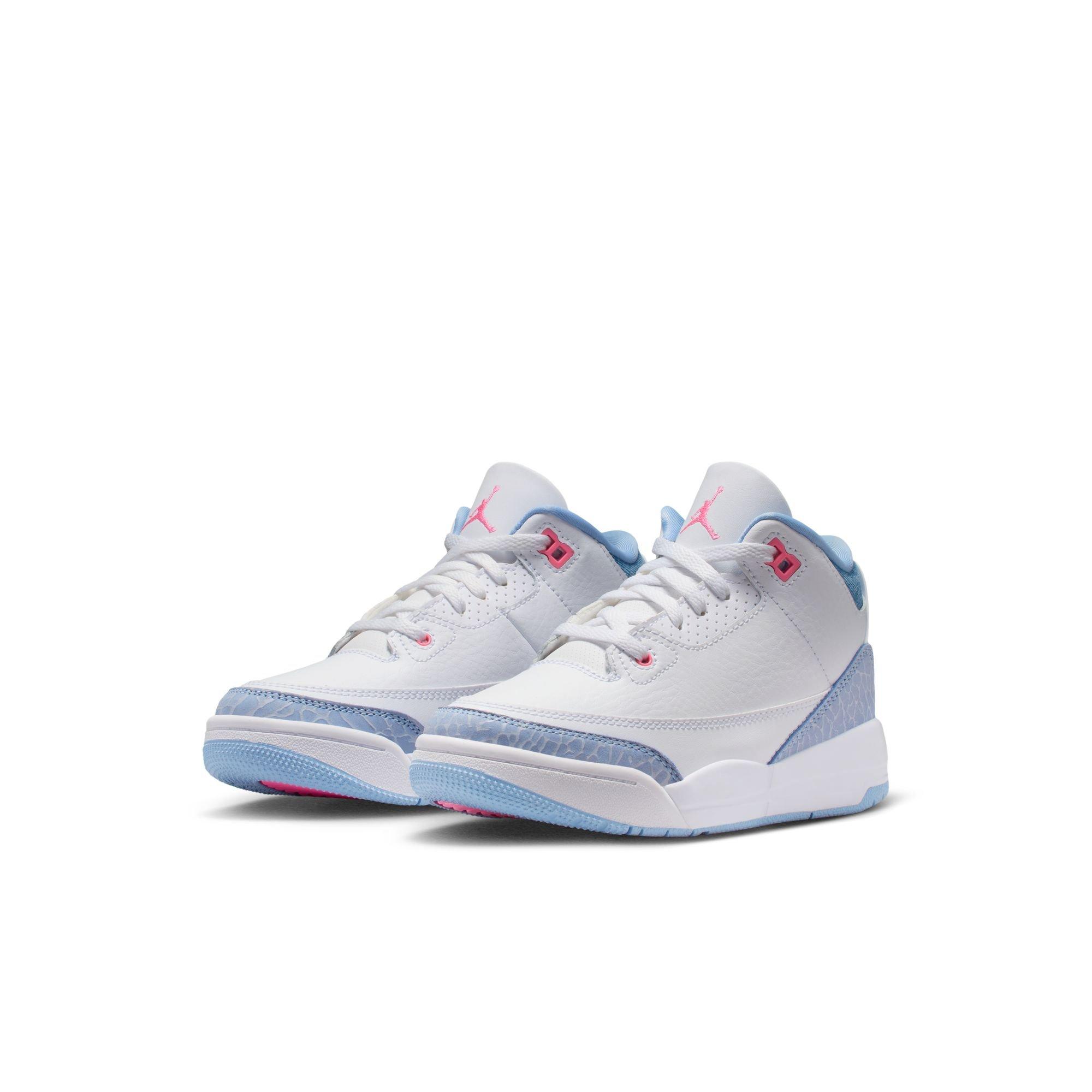 Jordan 3 Retro "Cobalt Bliss" Girls' Preschool Shoe