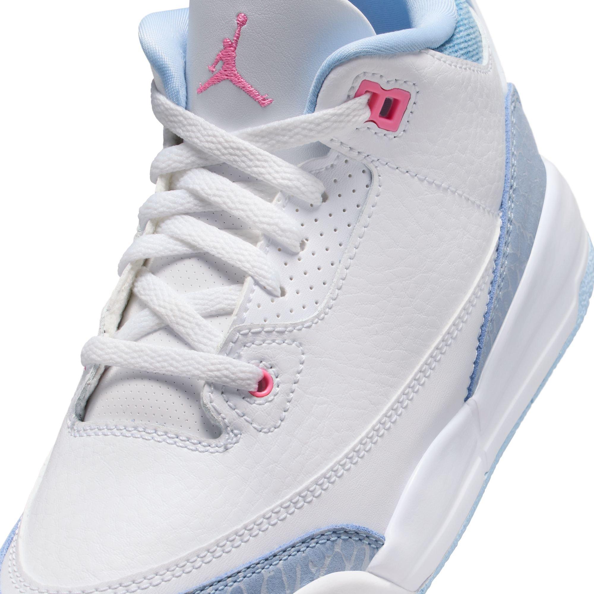 Jordan 3 Retro "Cobalt Bliss" Girls' Preschool Shoe