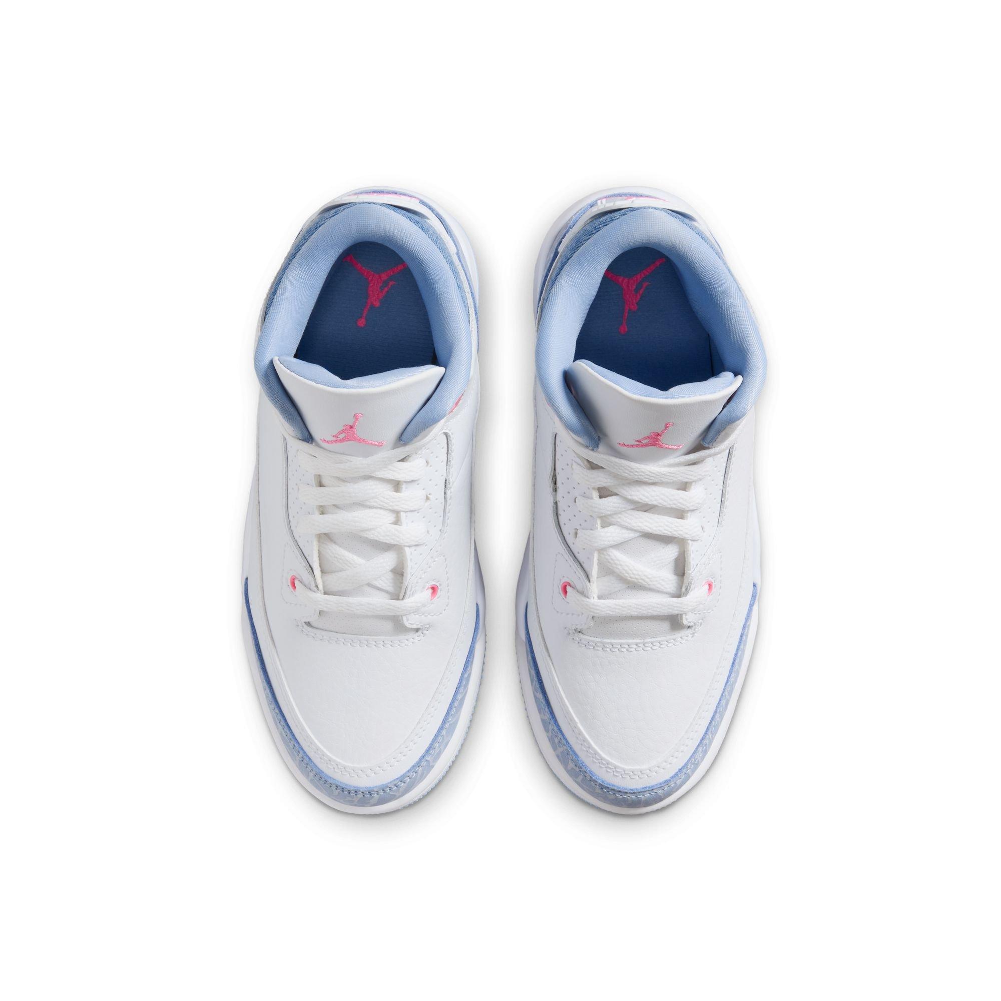 Jordan 3 Retro "Cobalt Bliss" Girls' Preschool Shoe