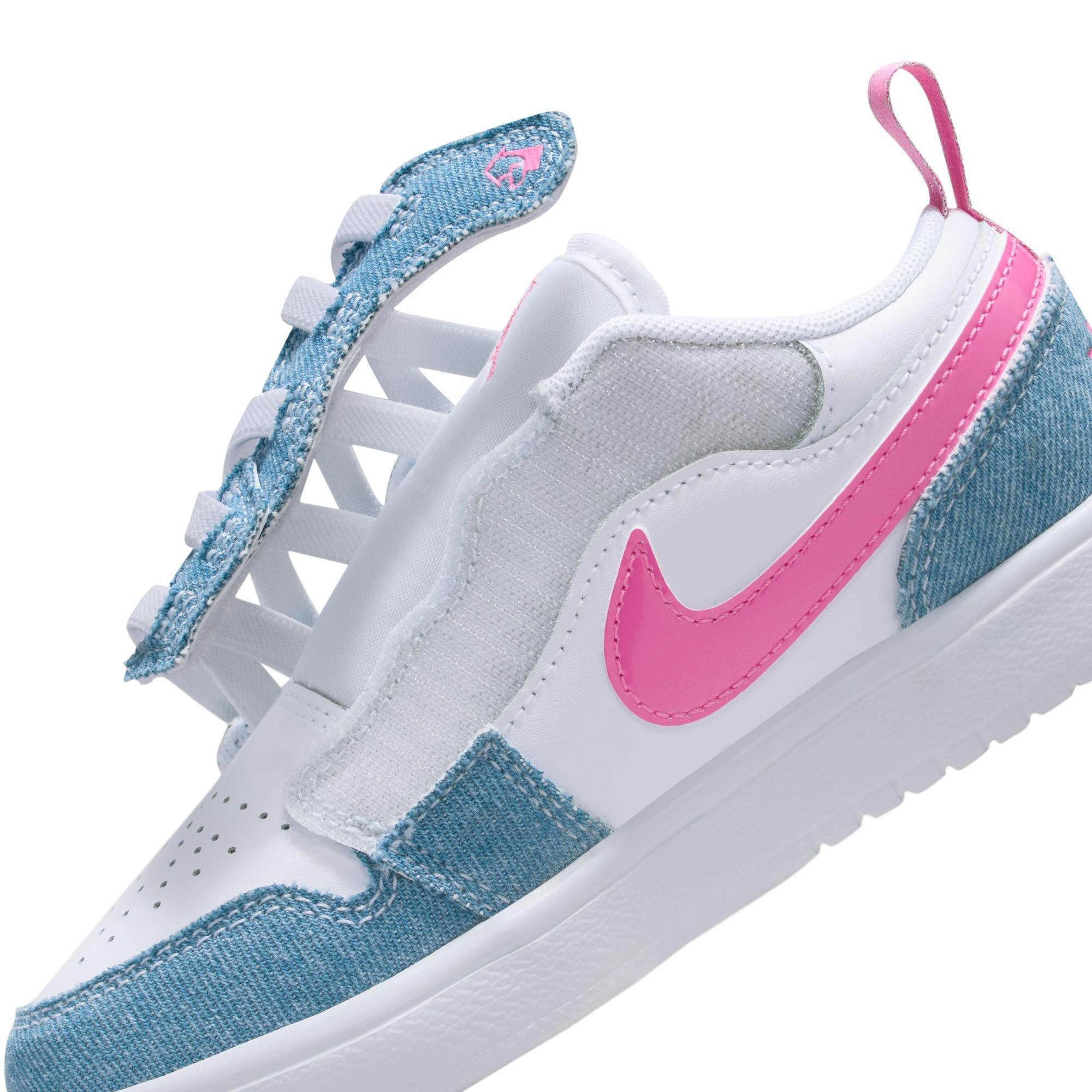 Jordan 1 Low Alt SE Preschool Girls' "Cobalt Bliss/Pink Glow/White" Shoe