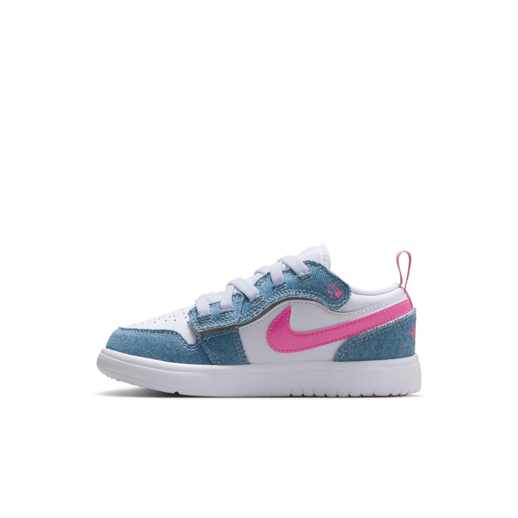 Jordan 1 Low Alt SE Preschool Girls' "Cobalt Bliss/Pink Glow/White" Shoe