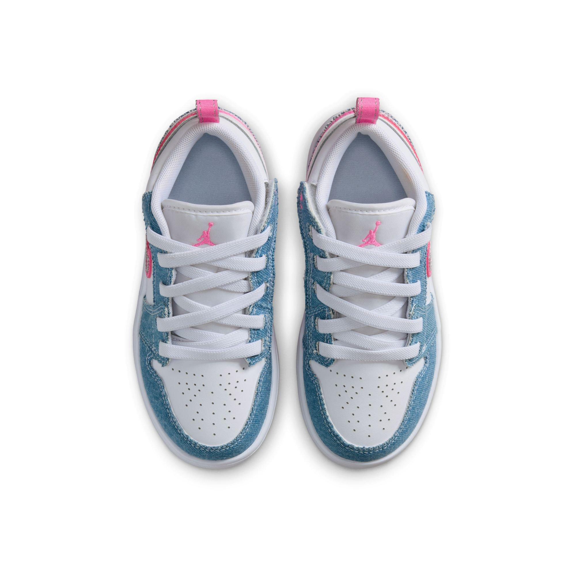 Jordan 1 Low Alt SE Preschool Girls' "Cobalt Bliss/Pink Glow/White" Shoe