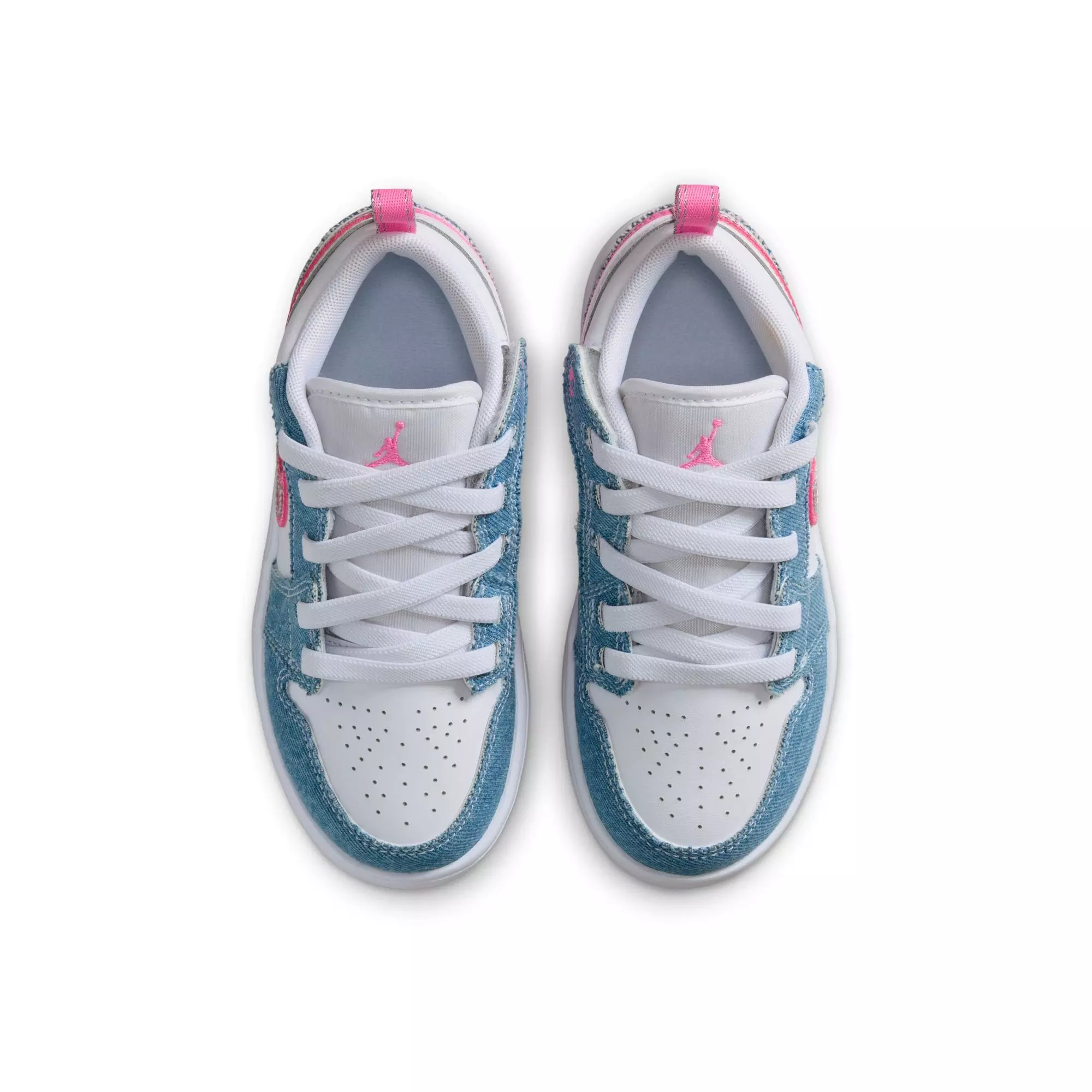 Jordan 1 Low Alt SE "Cobalt Bliss/Pink Glow/White" Preschool Girls' Shoe - BLUE/PINK