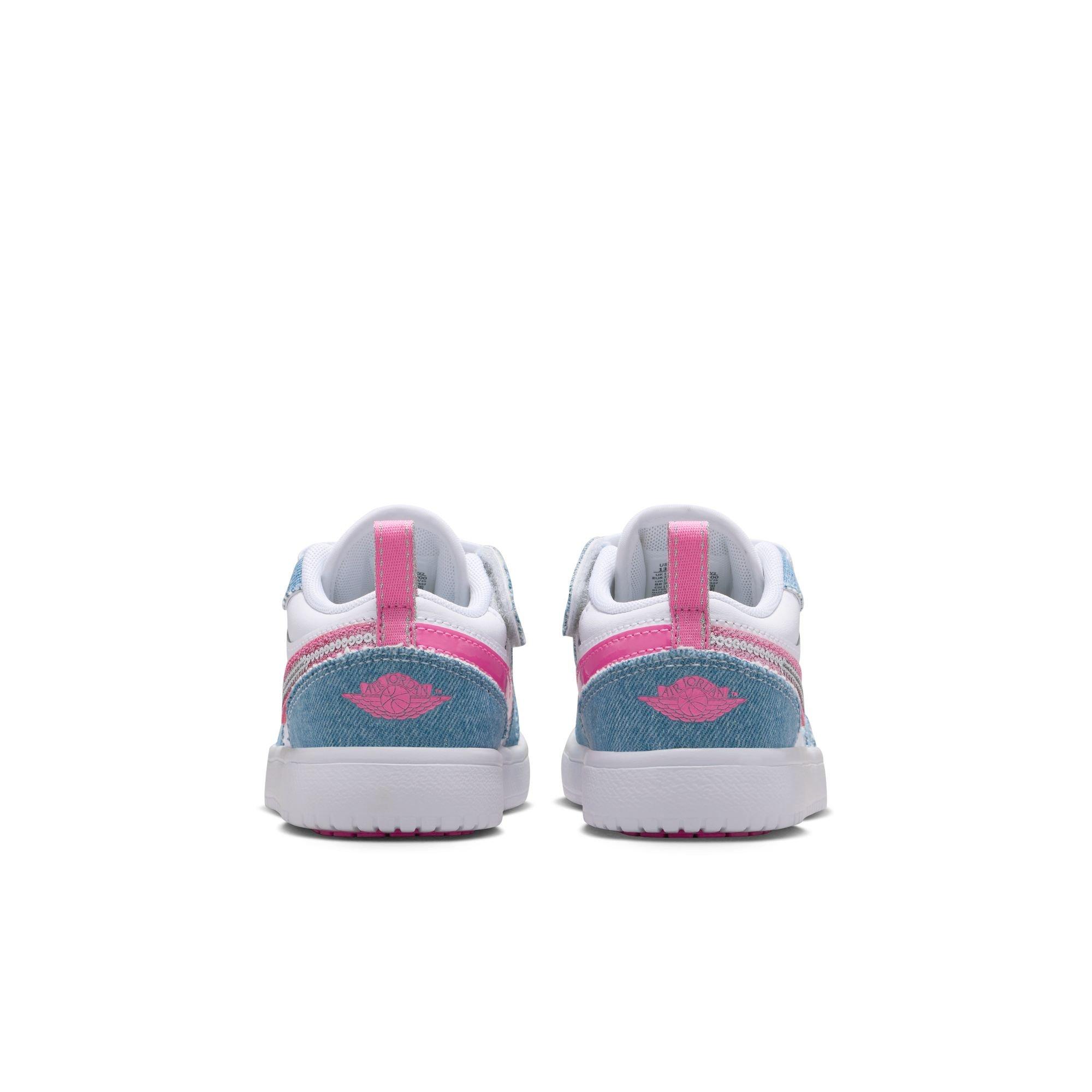 Jordan 1 Low Alt SE Preschool Girls' "Cobalt Bliss/Pink Glow/White" Shoe