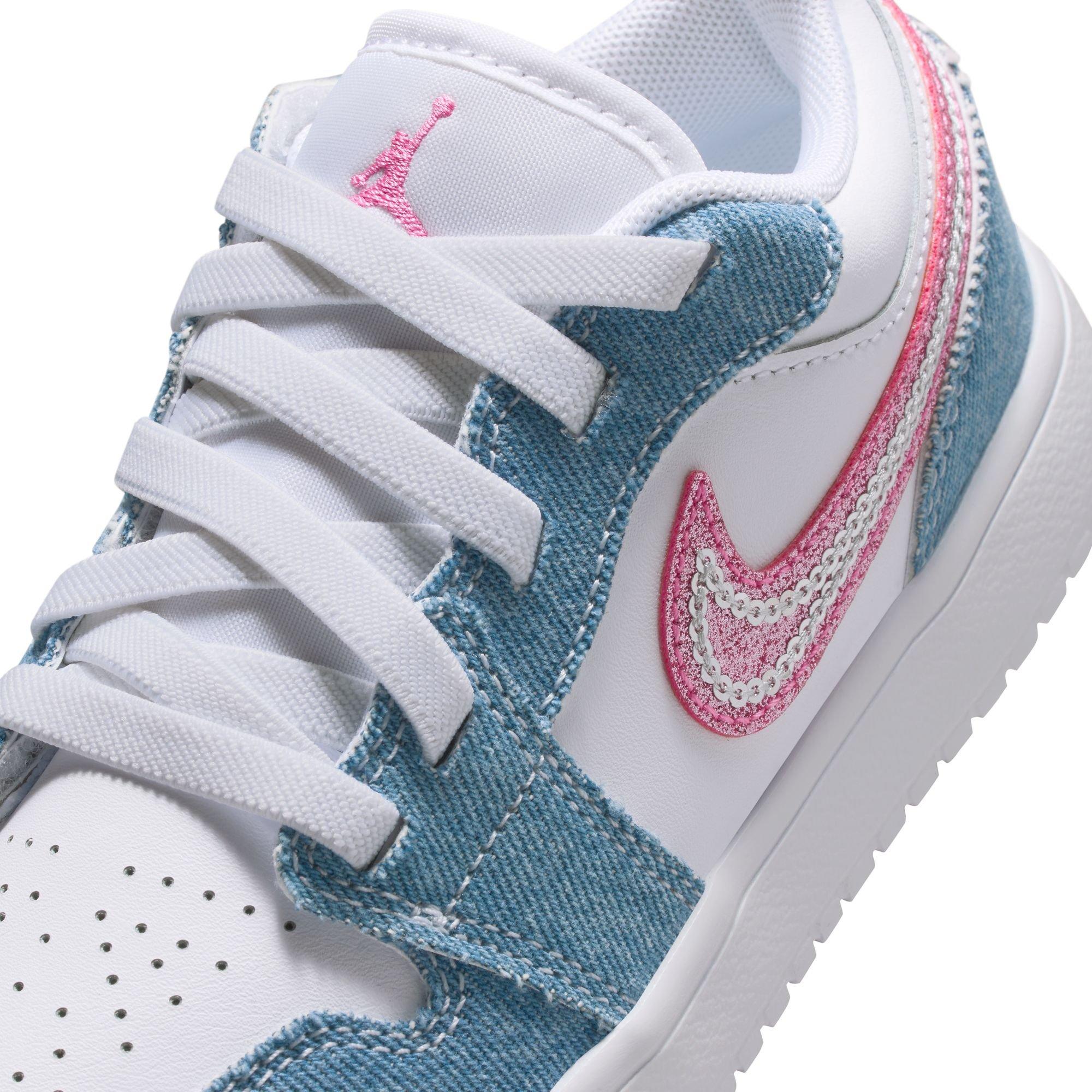 Jordan 1 Low Alt SE Preschool Girls' "Cobalt Bliss/Pink Glow/White" Shoe