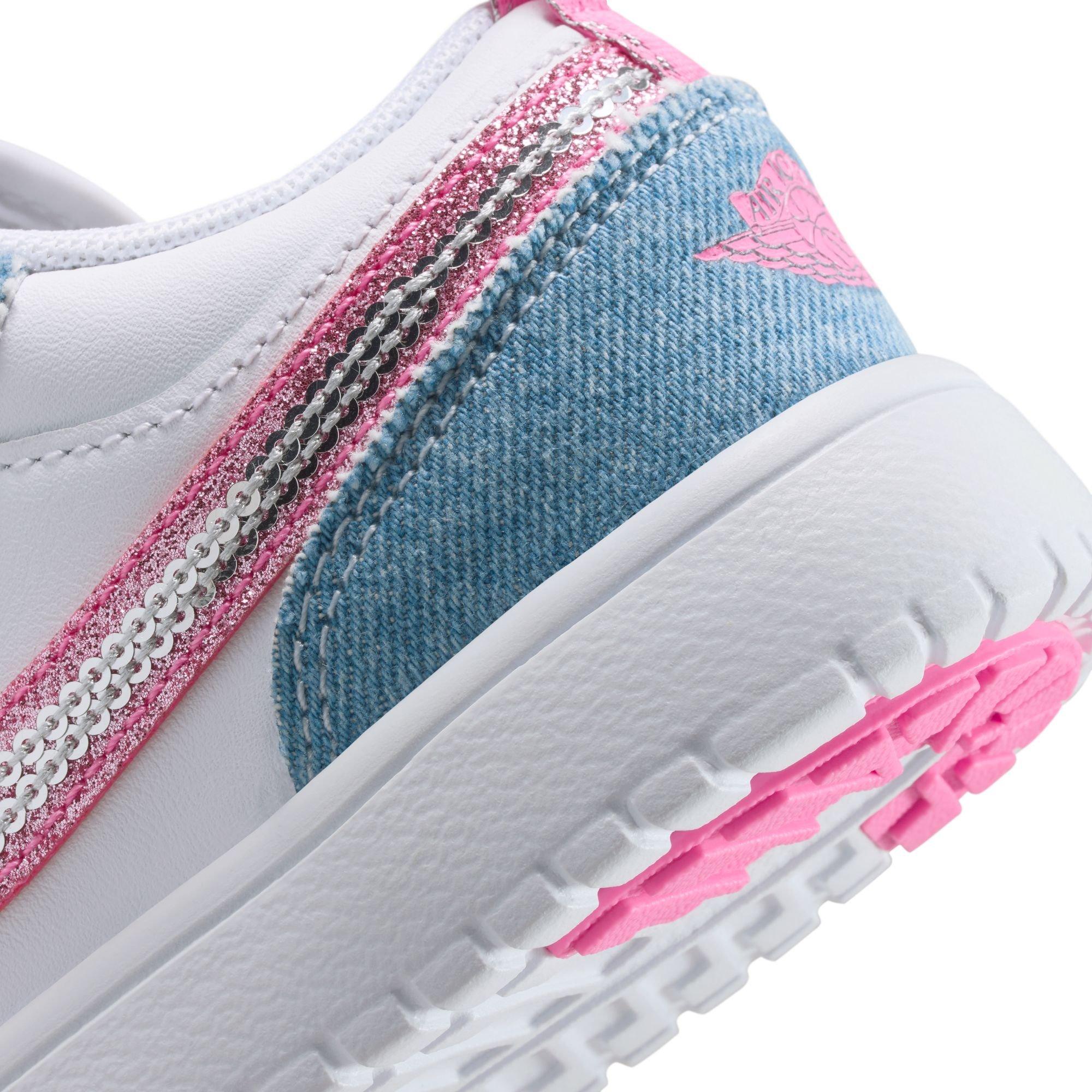 Jordan 1 Low Alt SE Preschool Girls' "Cobalt Bliss/Pink Glow/White" Shoe