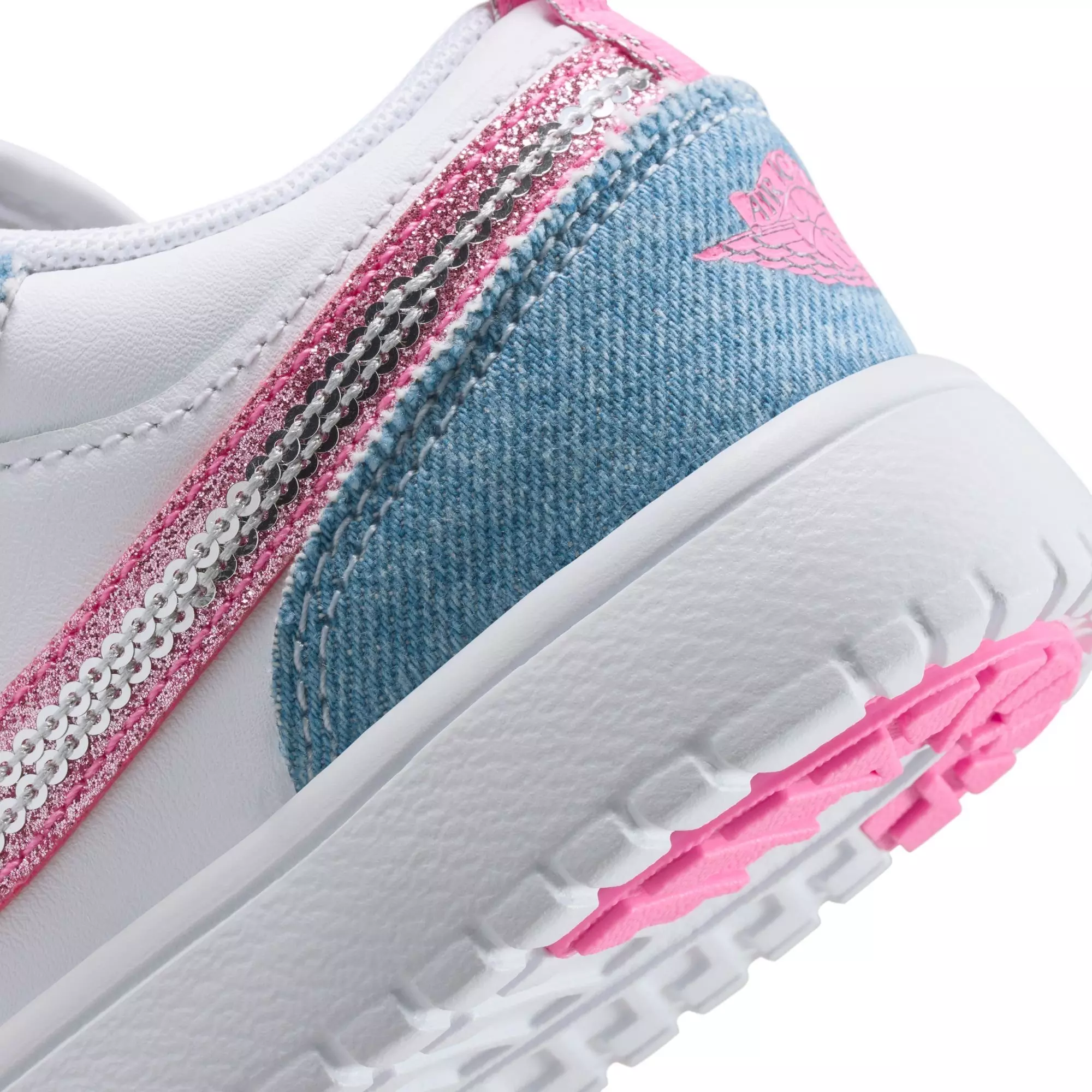 Jordan 1 Low Alt SE "Cobalt Bliss/Pink Glow/White" Preschool Girls' Shoe - BLUE/PINK