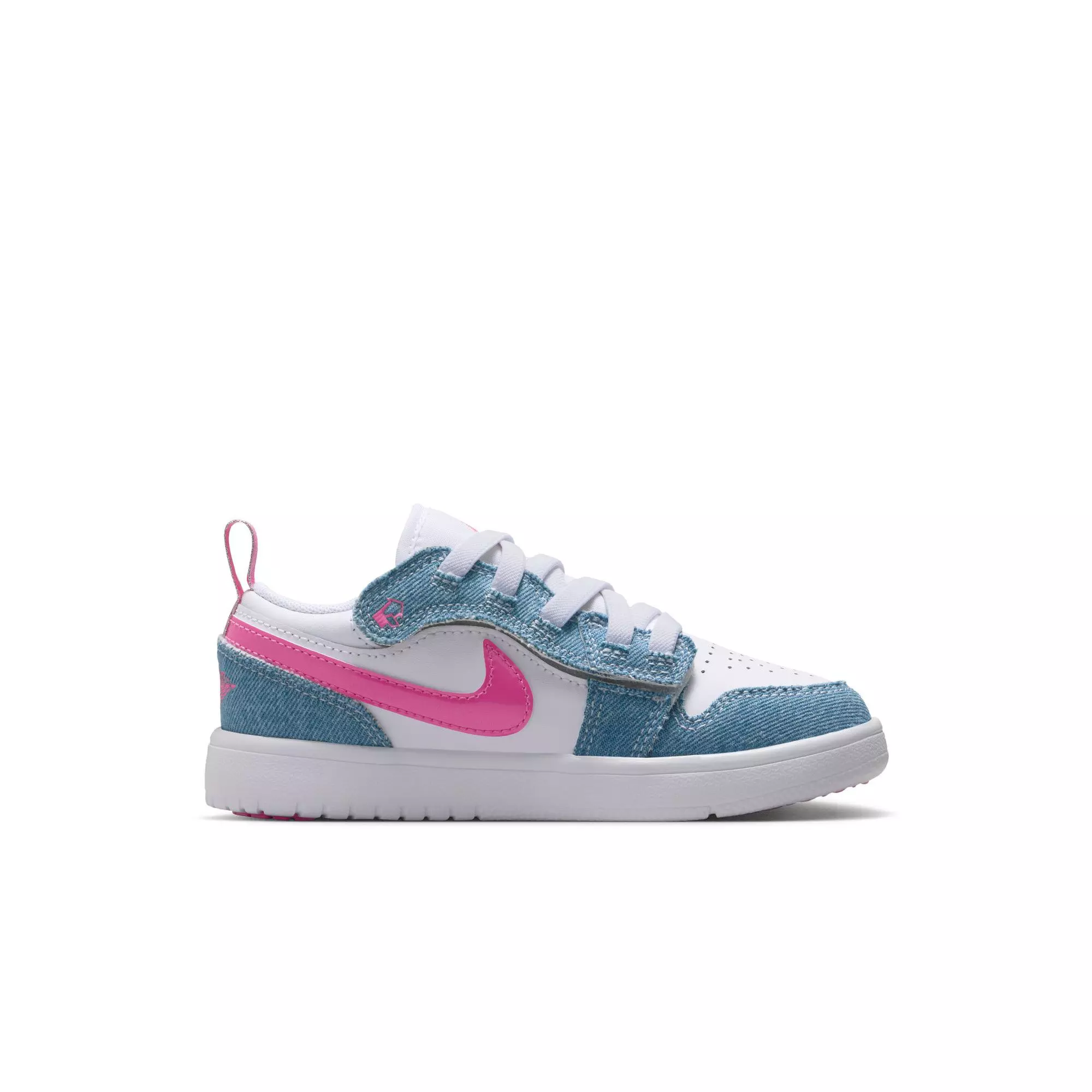 Jordan 1 Low Alt SE "Cobalt Bliss/Pink Glow/White" Preschool Girls' Shoe - BLUE/PINK