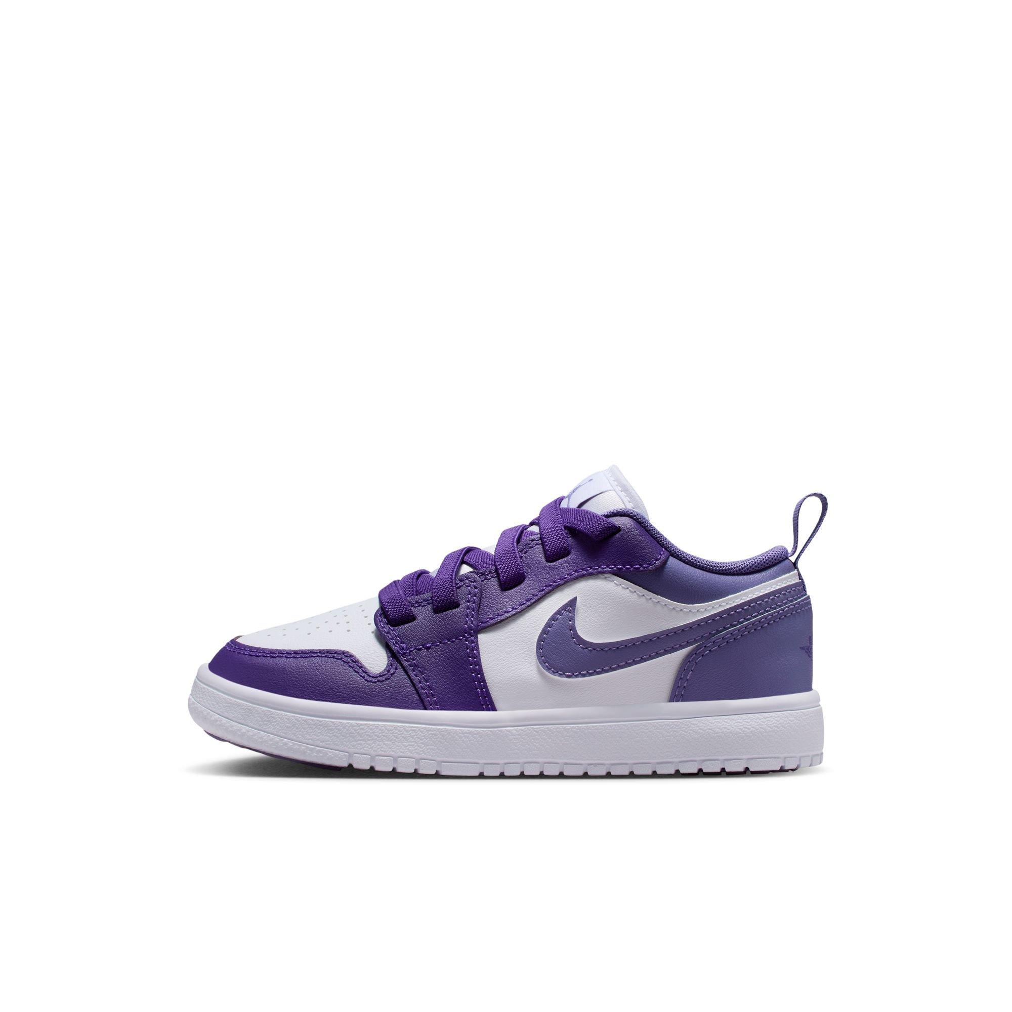 Jordan 1 Low Alt Preschool Girls' "Court Purple/Dusty Amethyst/White" Shoe