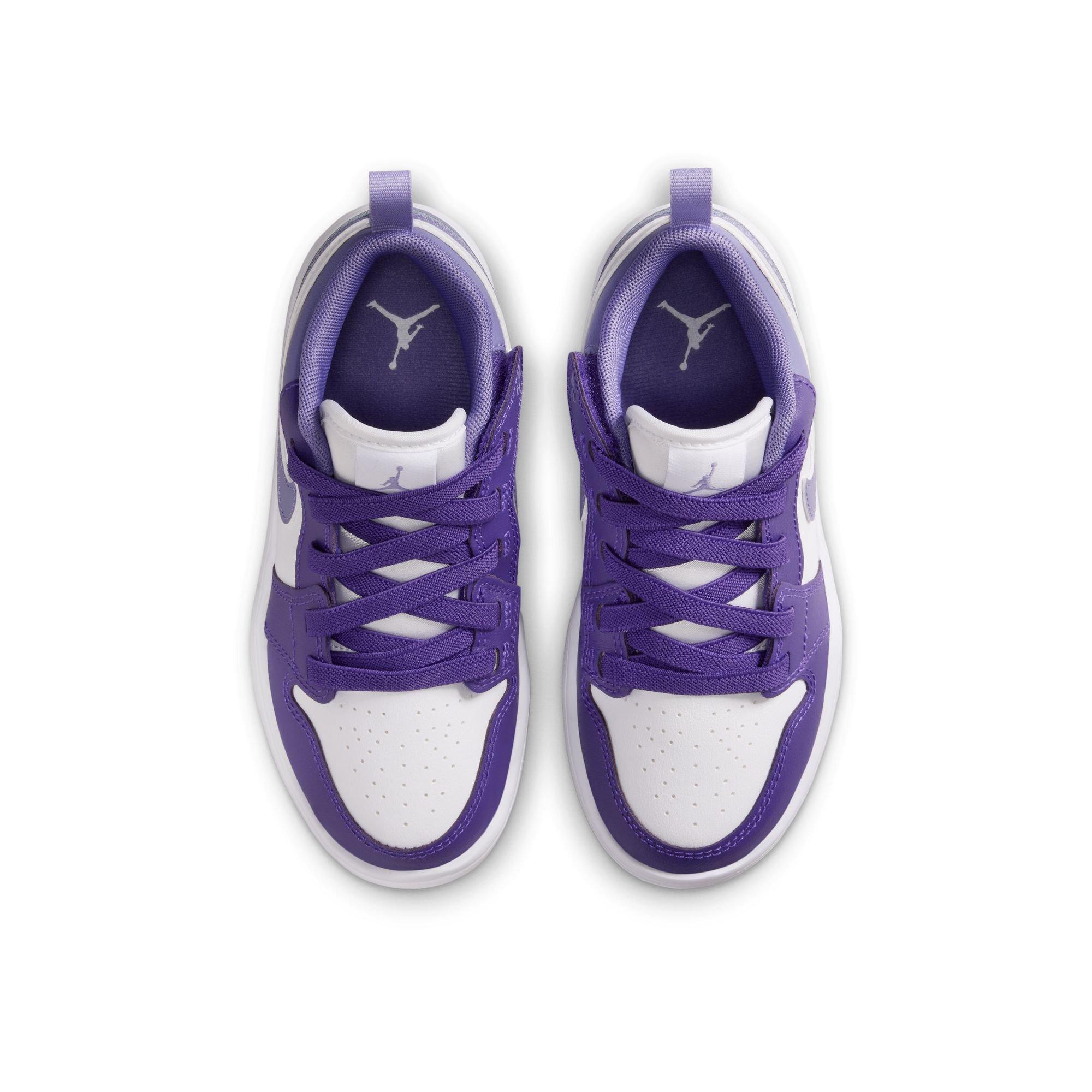 Jordan 1 Low Alt Preschool Girls' "Court Purple/Dusty Amethyst/White" Shoe