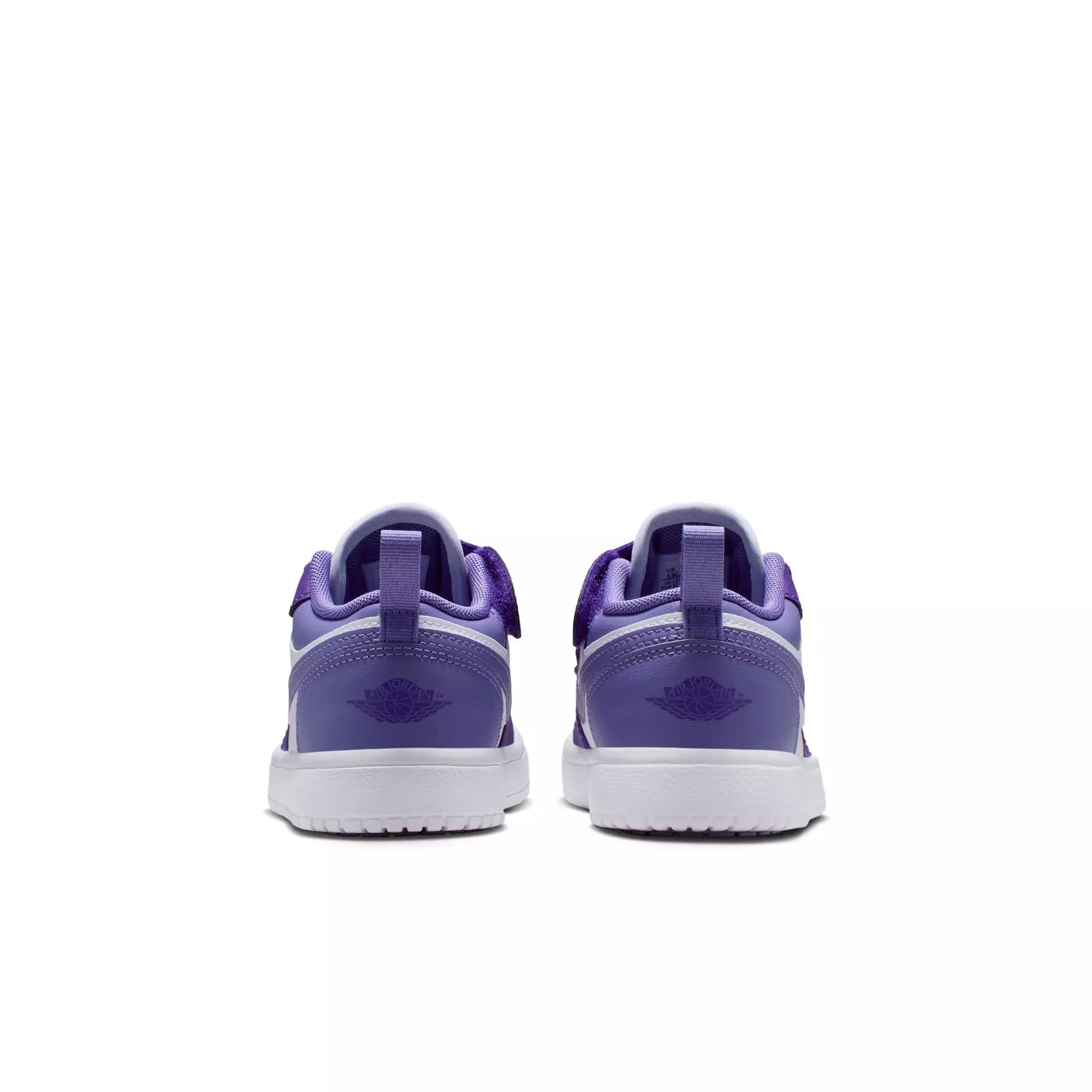 Jordan 1 Low Alt "Court Purple/Dusty Amethyst/White" Preschool Girls' Shoe - PURPLE/WHITE