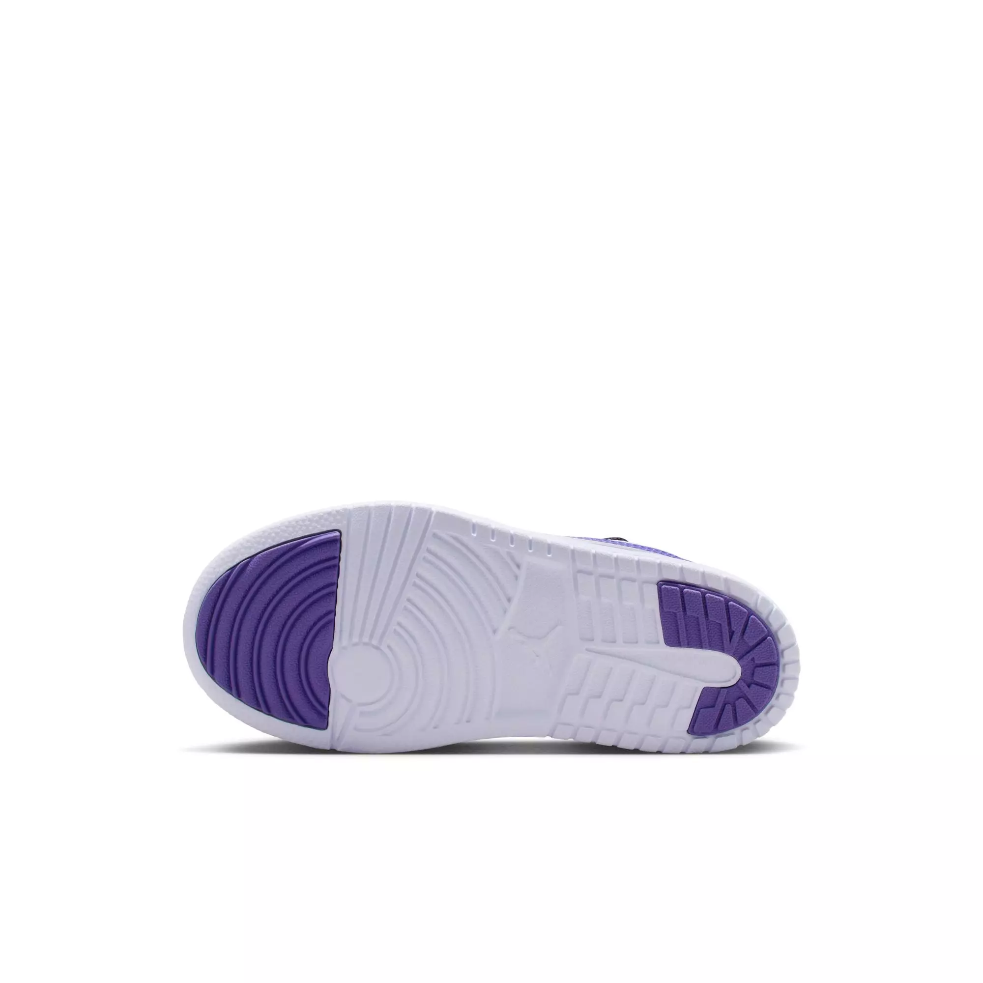 Jordan 1 Low Alt "Court Purple/Dusty Amethyst/White" Preschool Girls' Shoe - PURPLE/WHITE