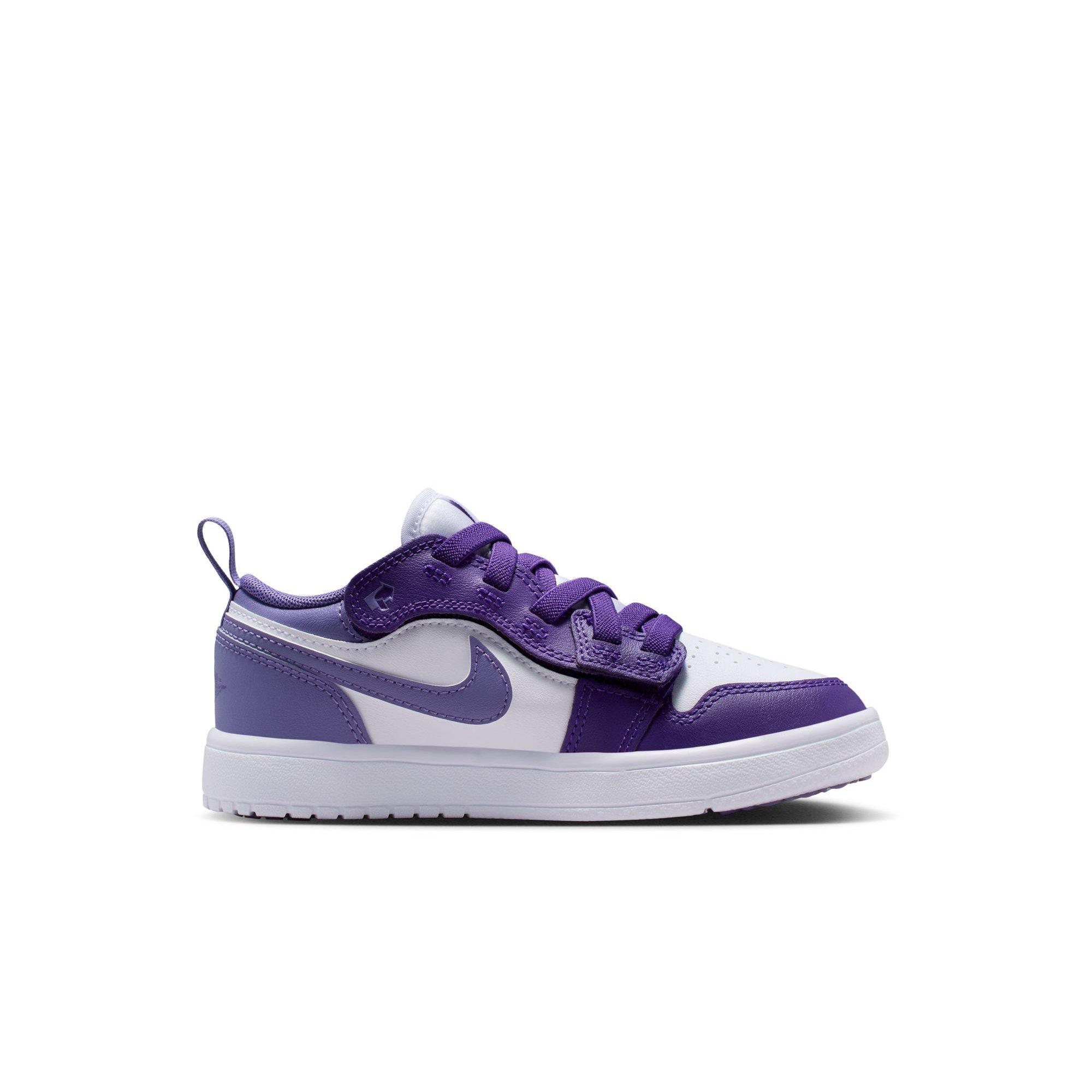 Jordan 1 Low Alt Preschool Girls' "Court Purple/Dusty Amethyst/White" Shoe