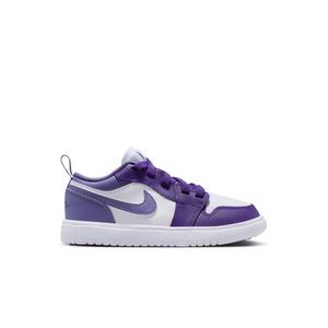 Jordan 1 Low Alt "Court Purple/Dusty Amethyst/White" Preschool Girls' Shoe