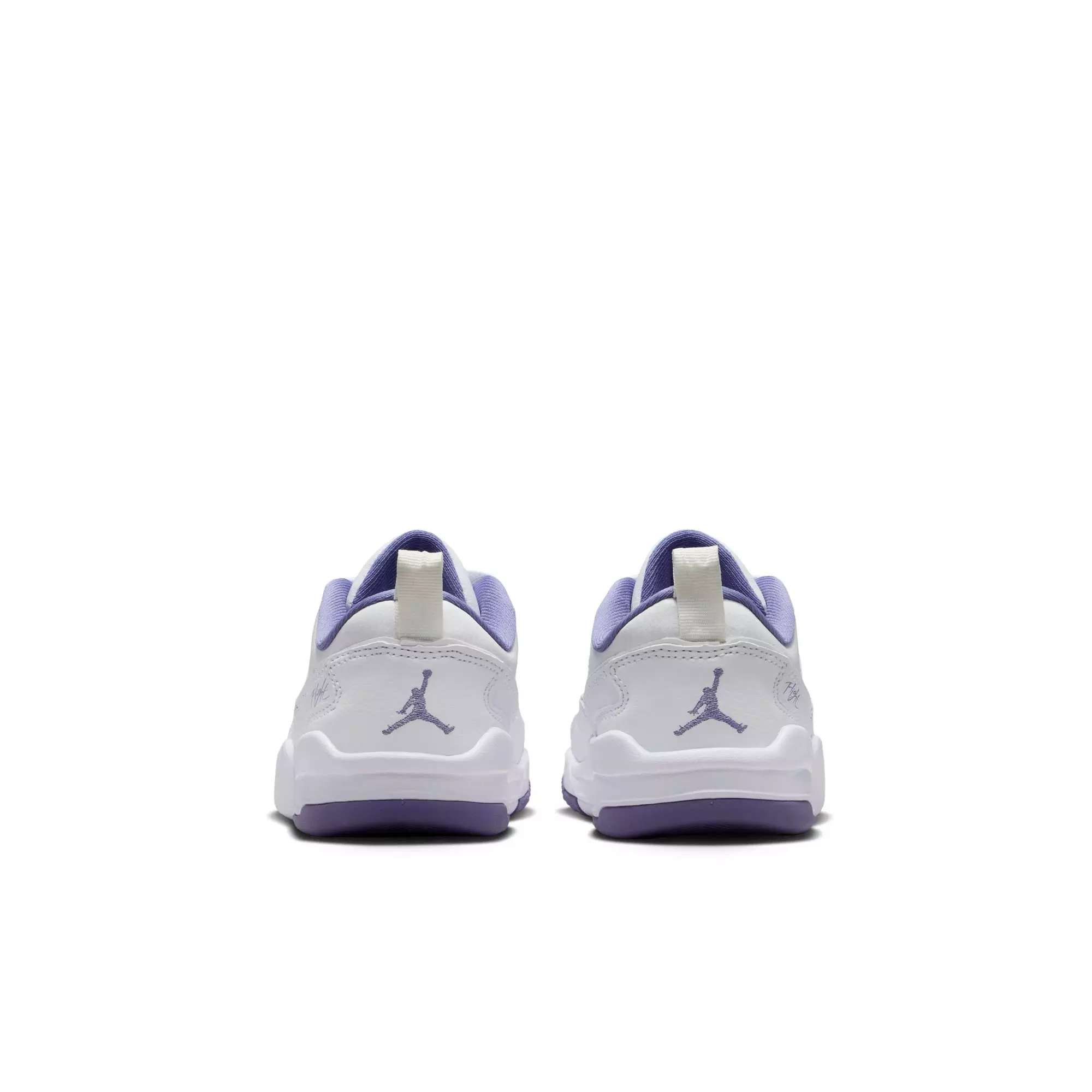 Jordan Flight Court "White/Dusty Amethyst" Preschool Girls' Shoe - PURPLE/WHITE