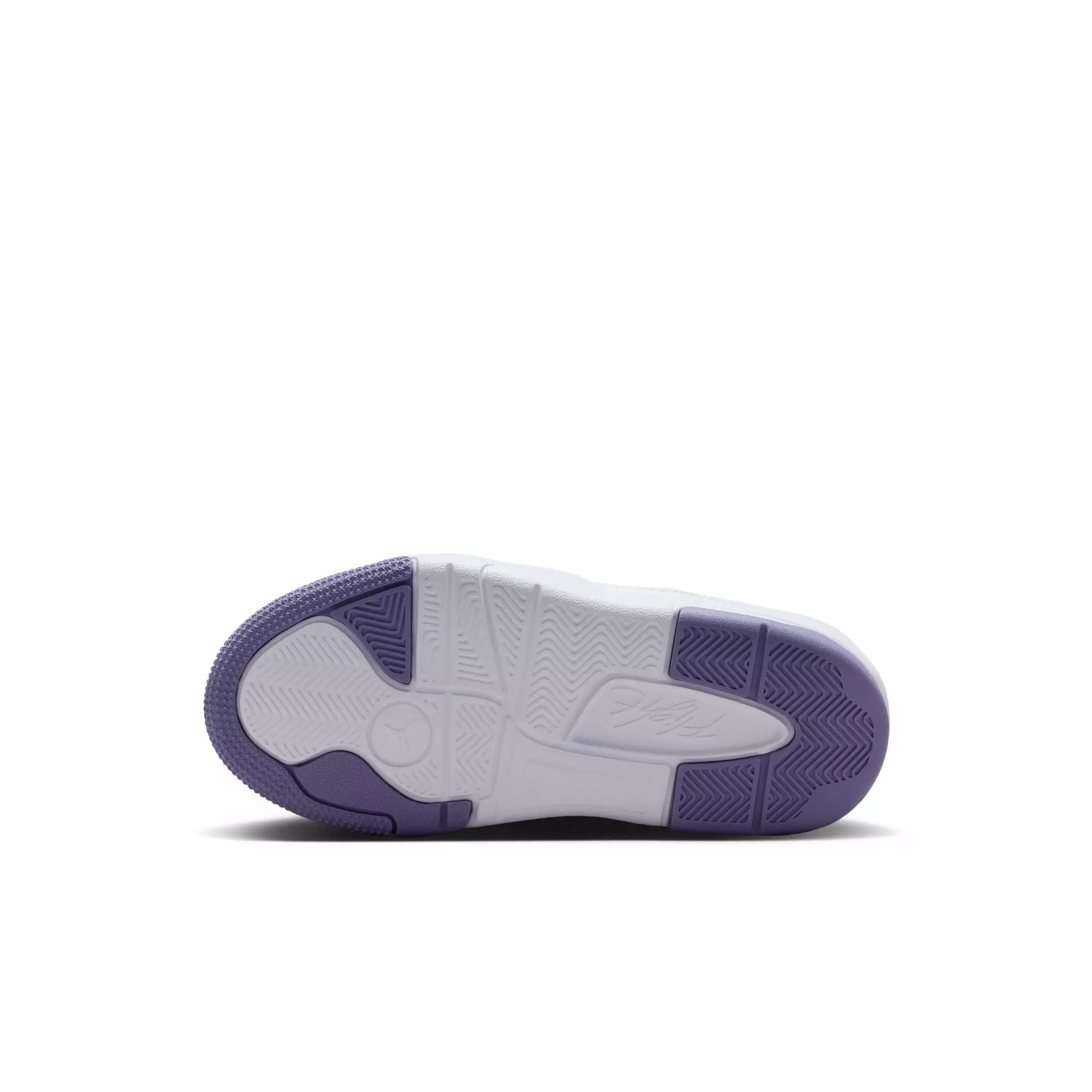 Jordan Flight Court "White/Dusty Amethyst" Preschool Girls' Shoe - PURPLE/WHITE