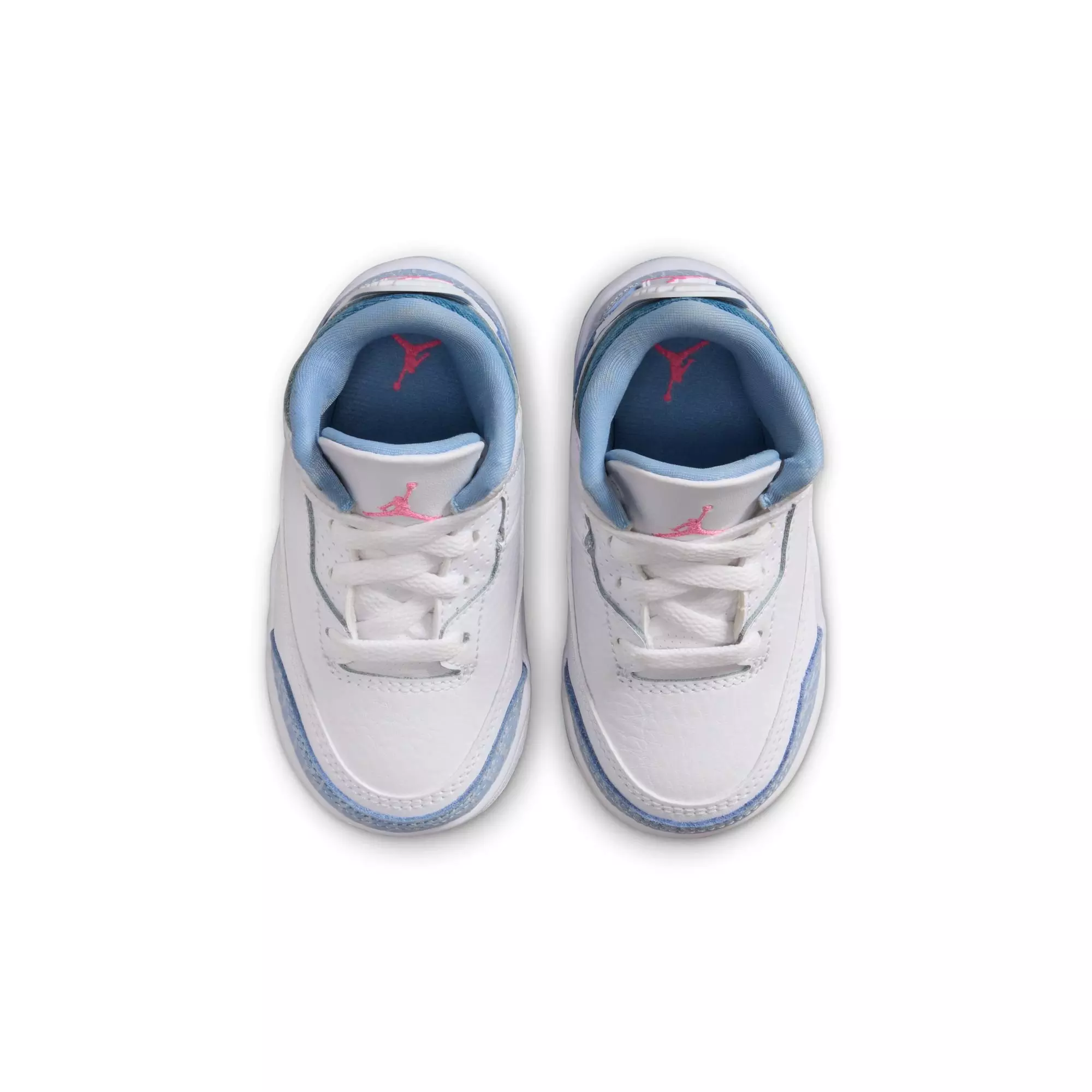 Jordan 3 Retro "Cobalt Bliss" Toddler Girls' Shoe - WHITE/PINK GLOW/COBALT BLISS