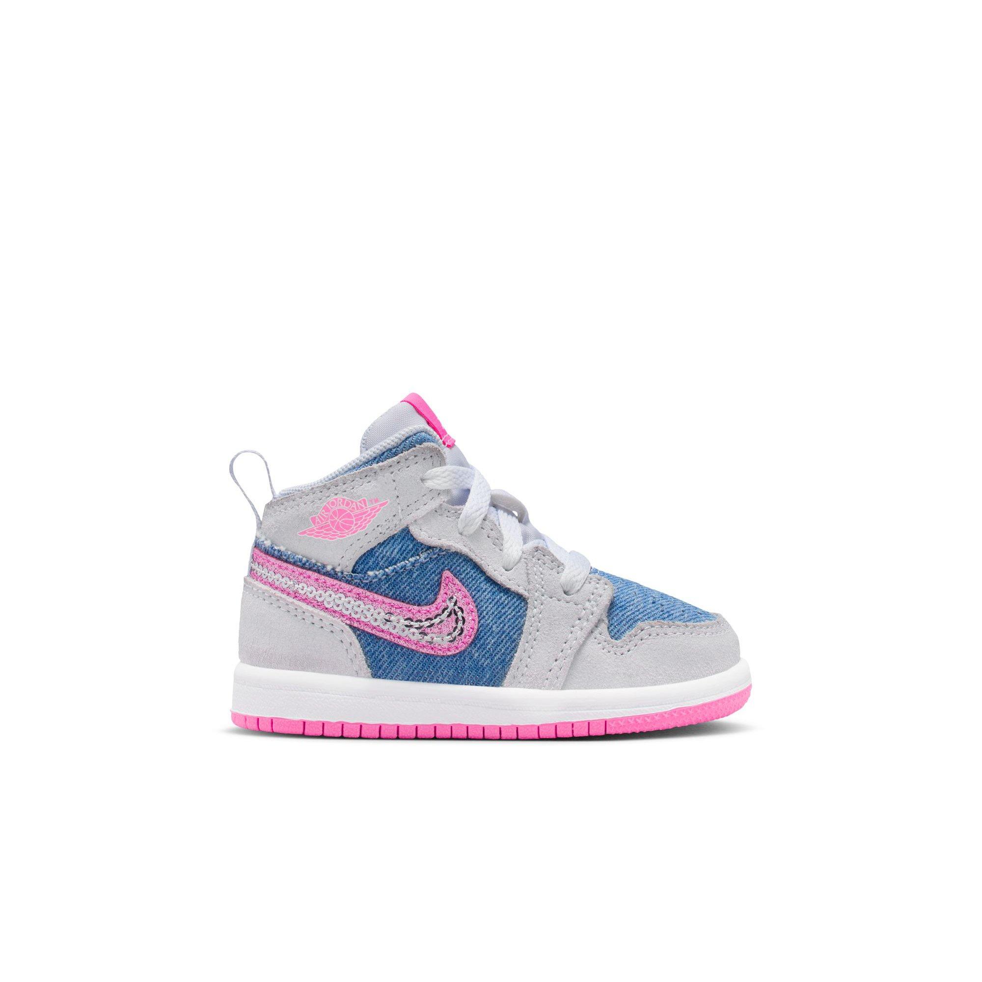 Infant Pink Baby Girl Baby Jordans Jordan Mid SE Baby/Toddler