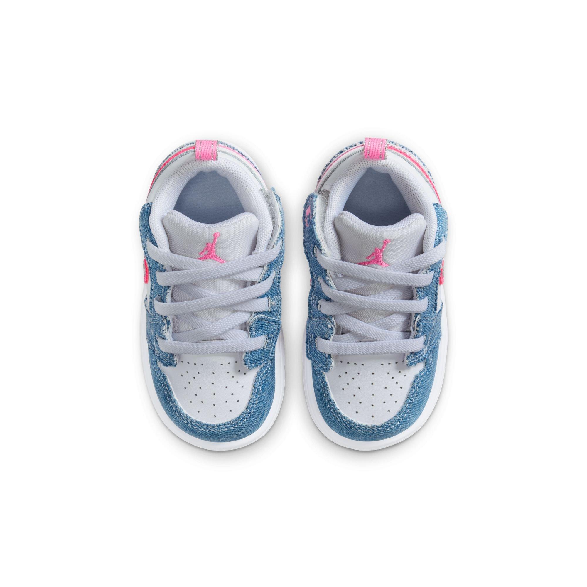 Jordan 1 Low Alt SE Toddler Girls' "Cobalt Bliss/Pink Glow/White" Shoe