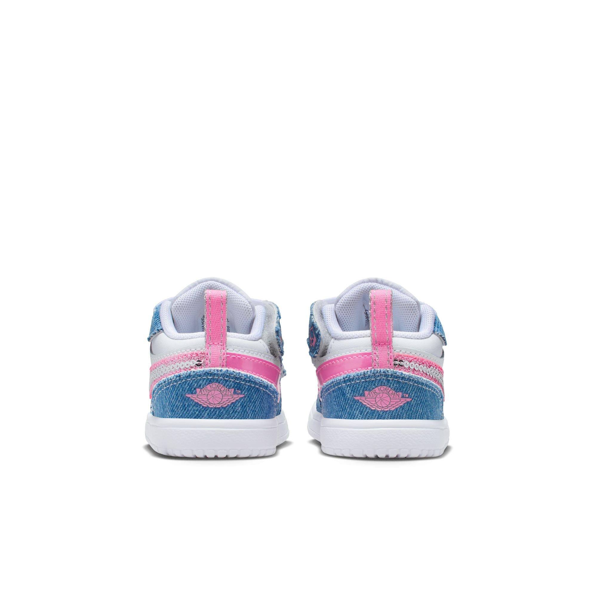 Jordan 1 Low Alt SE Toddler Girls' "Cobalt Bliss/Pink Glow/White" Shoe