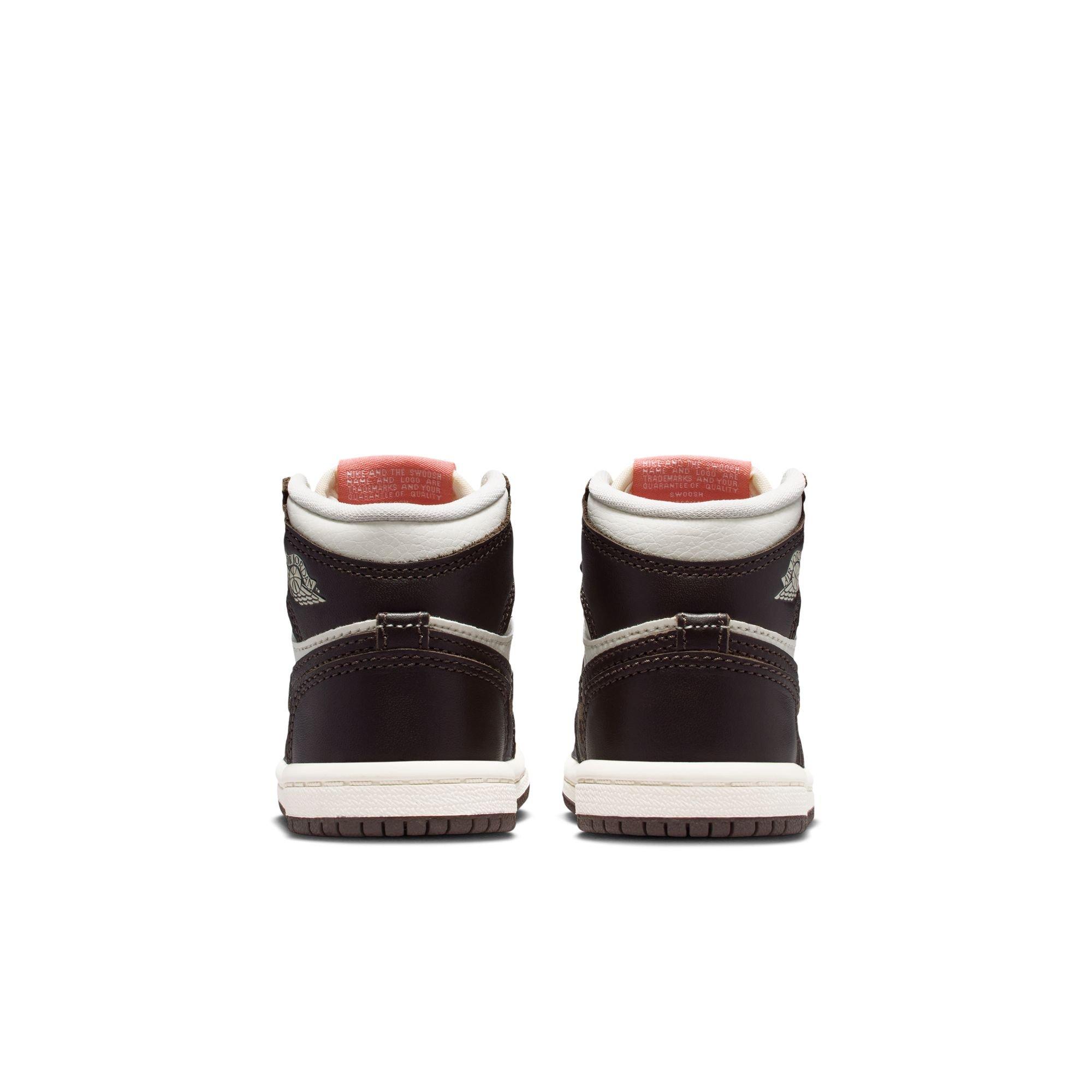 Jordan 1 High OG Toddler Girls' "Baroque Brown" Shoe